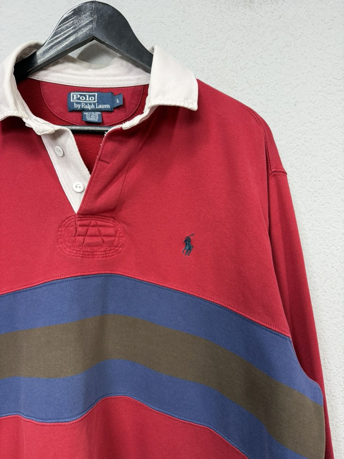 Polo Ralph Lauren Vintage Polo Ralph Lauren Rugby Polo Long Sleeve RRL Drake Size US L / EU 52-54 / 3 - 4 Thumbnail