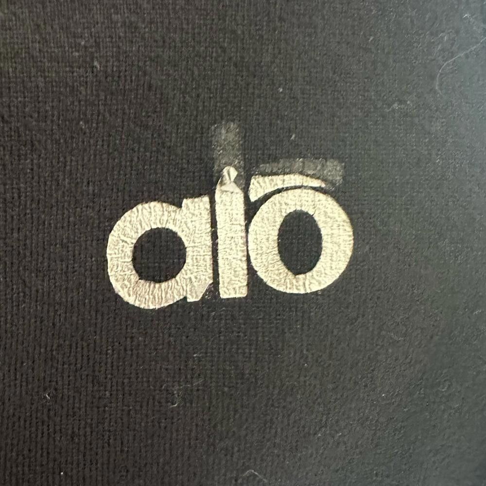Designer Alo Yoga Pants Leggings Wide Leg Small Black Purple CoolFit Size 28" / US 6 / IT 42 - 4 Thumbnail