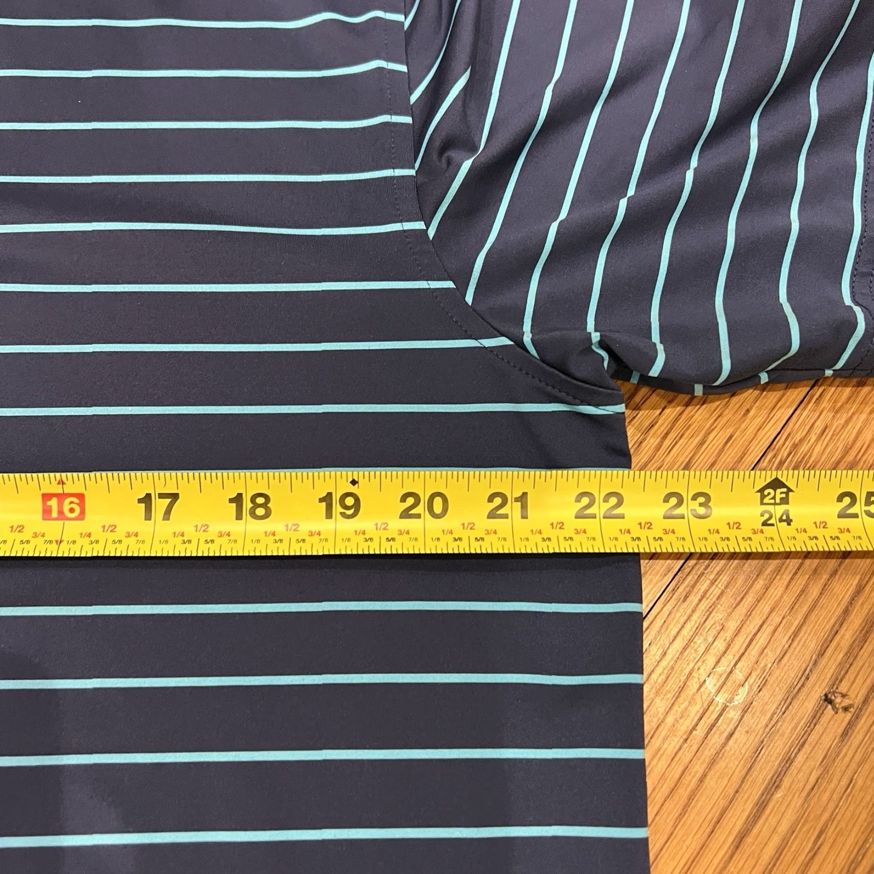 Peter Millar Peter Millar Summer Comfort Polo M Size Striped Aqua Blue Prestonwood Golf Golf Avatar? No. Size US M / EU 48-50 / 2 - 5 Thumbnail