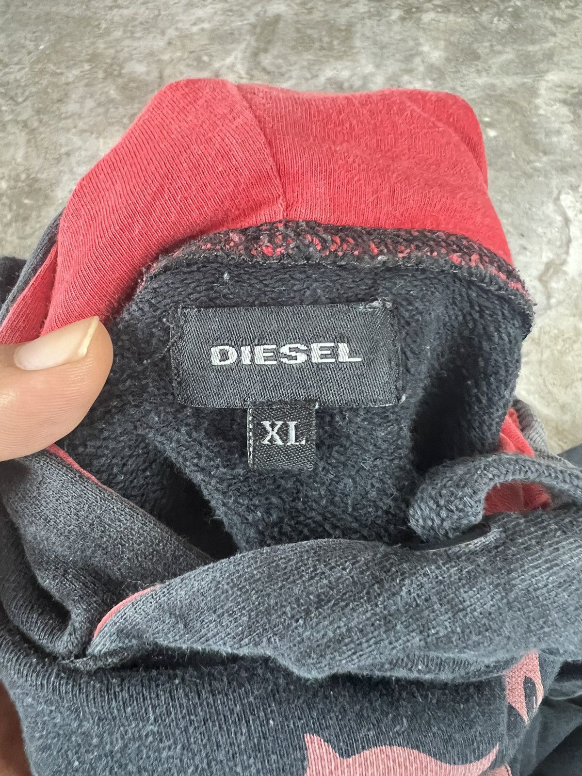 Diesel Vintage Diesel Pullover Spellout Hoodie Size US XL / EU 56 / 4 - 4 Thumbnail