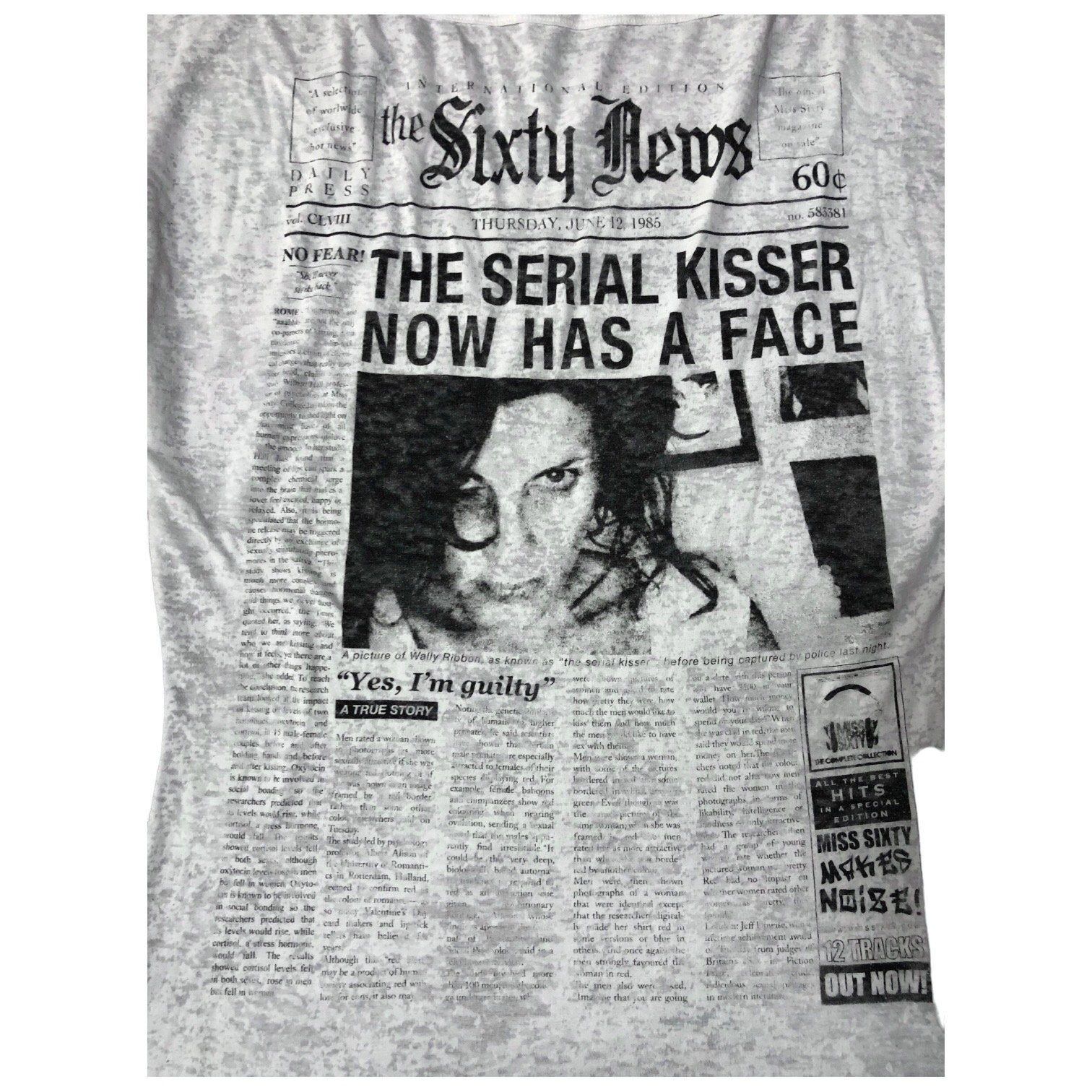 Miss Sixty The Miss Sixty Gazette Newspaper Tee Size ONE SIZE - 3 Thumbnail