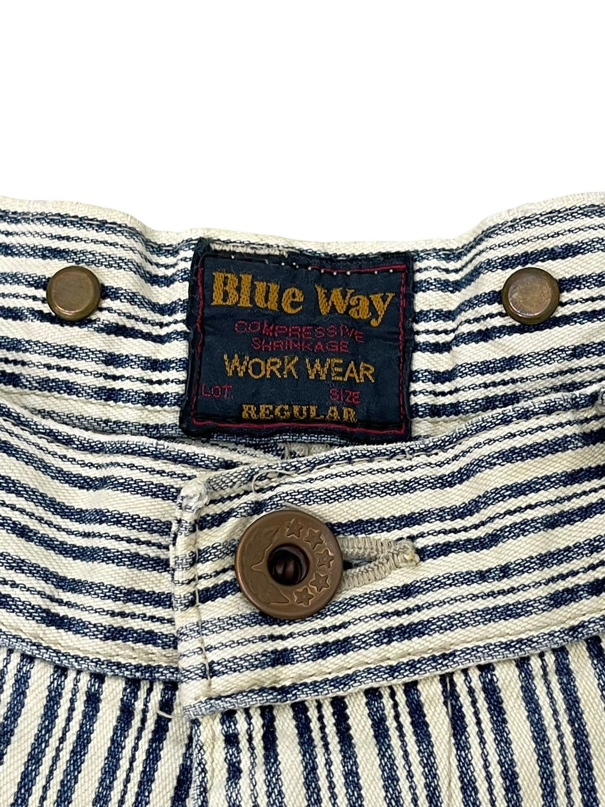 Japanese Brand Carpenter Jeans Hickory Blue Way Japan Wide Loose 7🟦7 Size US 30 / EU 46 - 15 Thumbnail