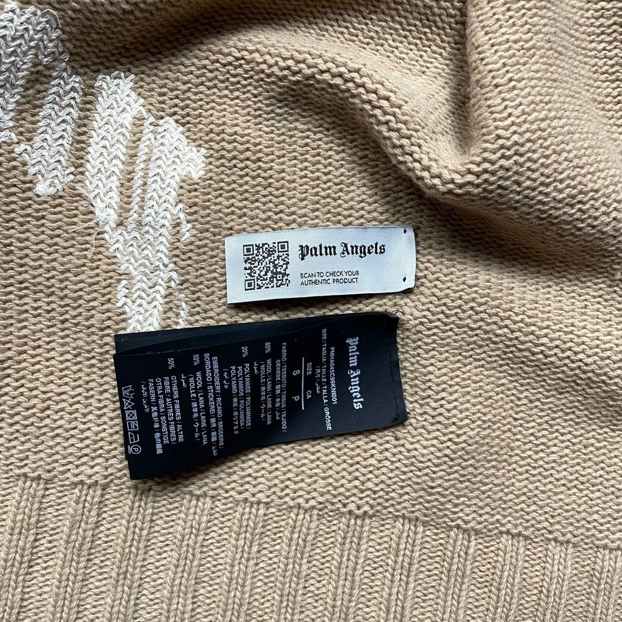 Palm Angels Palm Angels Curved Logo Zip-Up Knitted Hoodie Cardigan Size US S / EU 44-46 / 1 - 6 Thumbnail