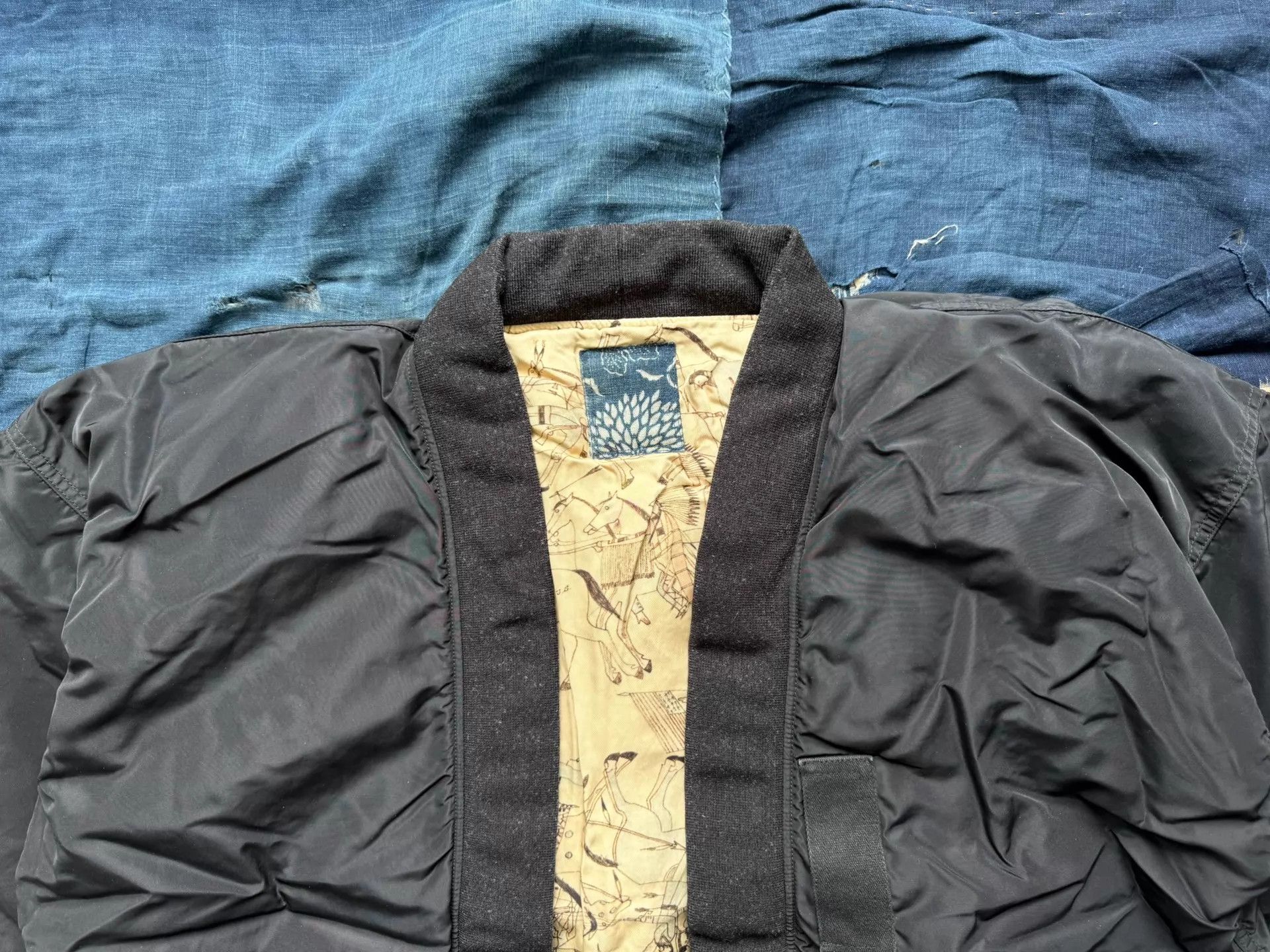 Visvim VISVIM 22AW SANJURO KIMONO DOWN JKT Black 4 Distress Size US XL / EU 56 / 4 - 4 Thumbnail