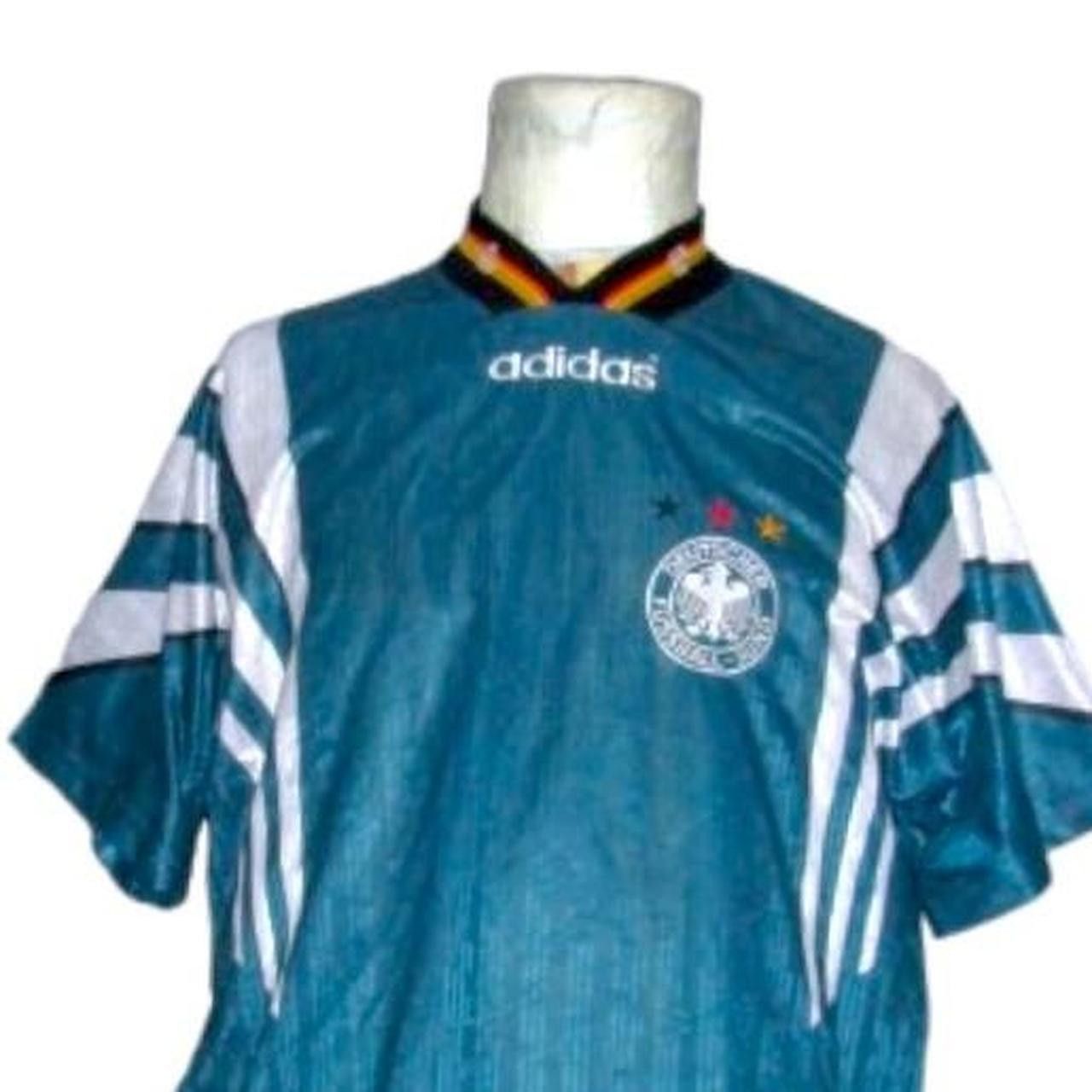 Adidas Germany 1996 1997 Away Euro Shirt Jersey Size US L / EU 52-54 / 3 - 1 Thumbnail
