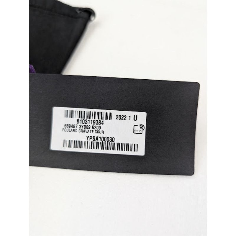 Saint Laurent Paris o1rshd1 Q:4 / Size: OS / Foulard Cravate Cour Scarf Purple Size ONE SIZE - 15 Thumbnail