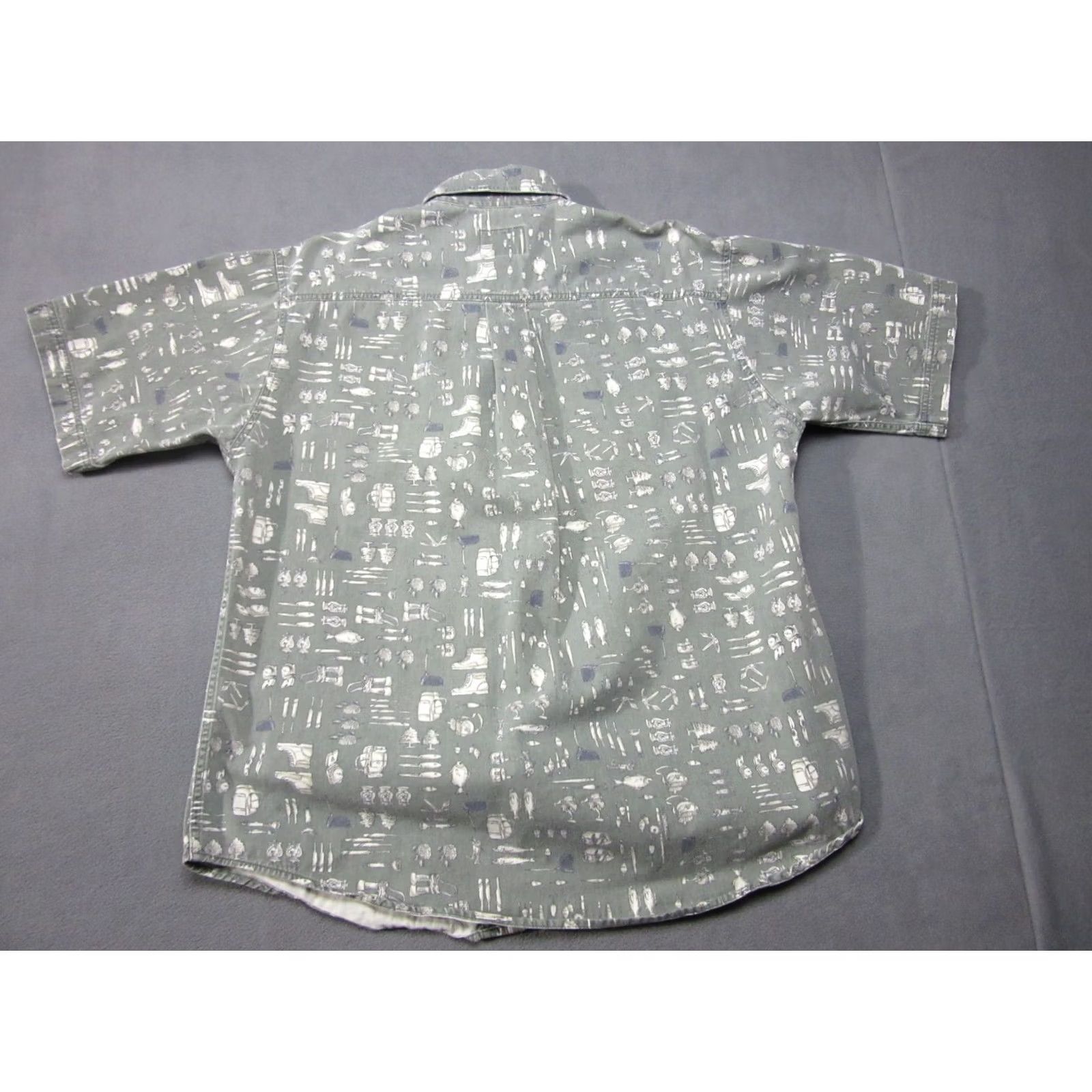 Vintage VINTAGE Woolrich Shirt Mens Large Green Fishing Camping Outdoor All Over Print Size US L / EU 52-54 / 3 - 2 Thumbnail