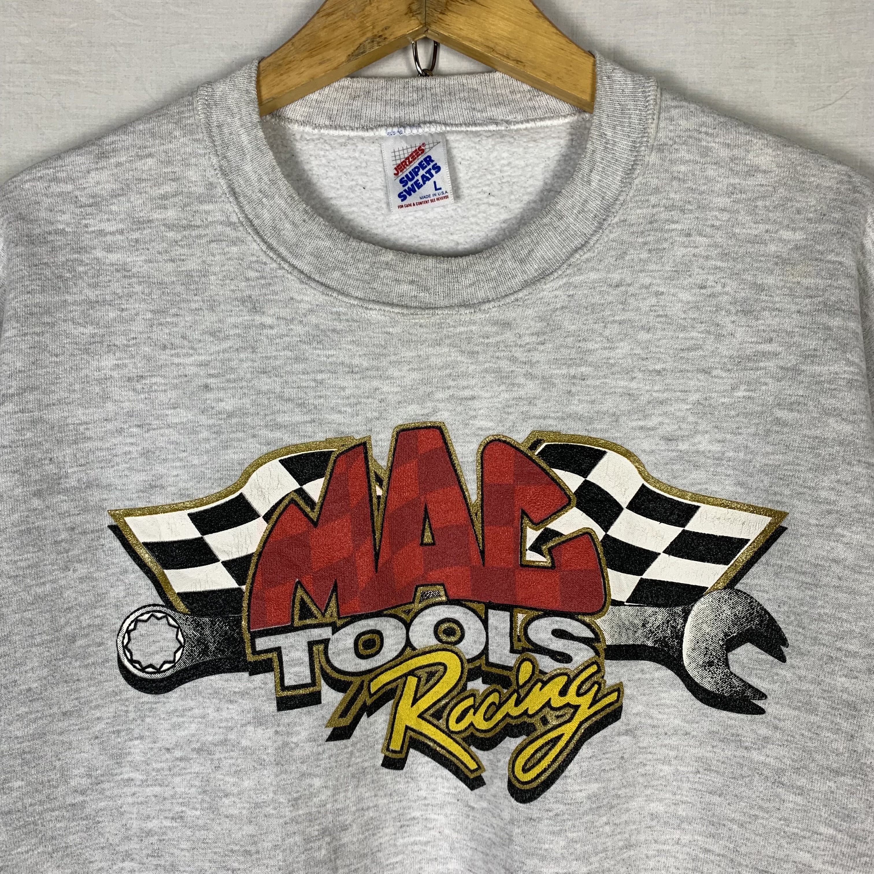 Vintage Mac Tools Racing Sweatshirt Crewneck Size US L / EU 52-54 / 3 - 2 Thumbnail