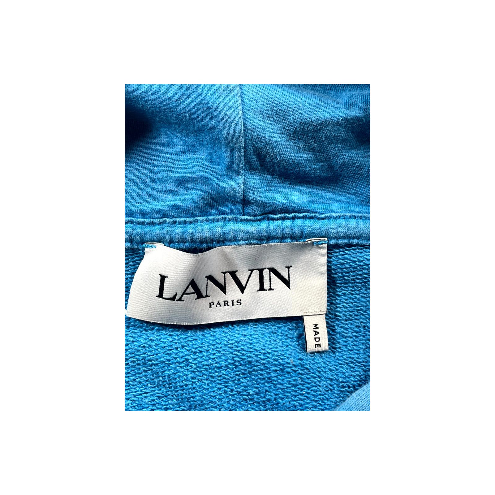 Lanvin Lanvin Chest Logo Blue Hoodie Size US S / EU 44-46 / 1 - 5 Thumbnail