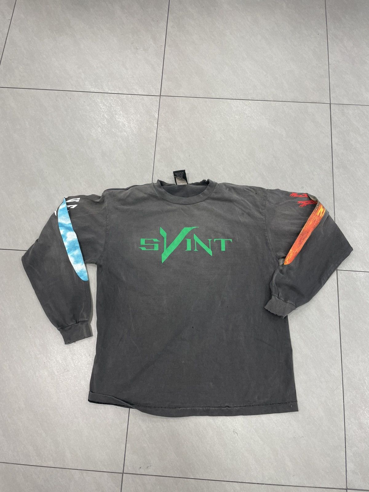 Saint Michael Saint Michael X Vlone Heaven Hell Long sleeve Size US XL / EU 56 / 4 - 1 Thumbnail