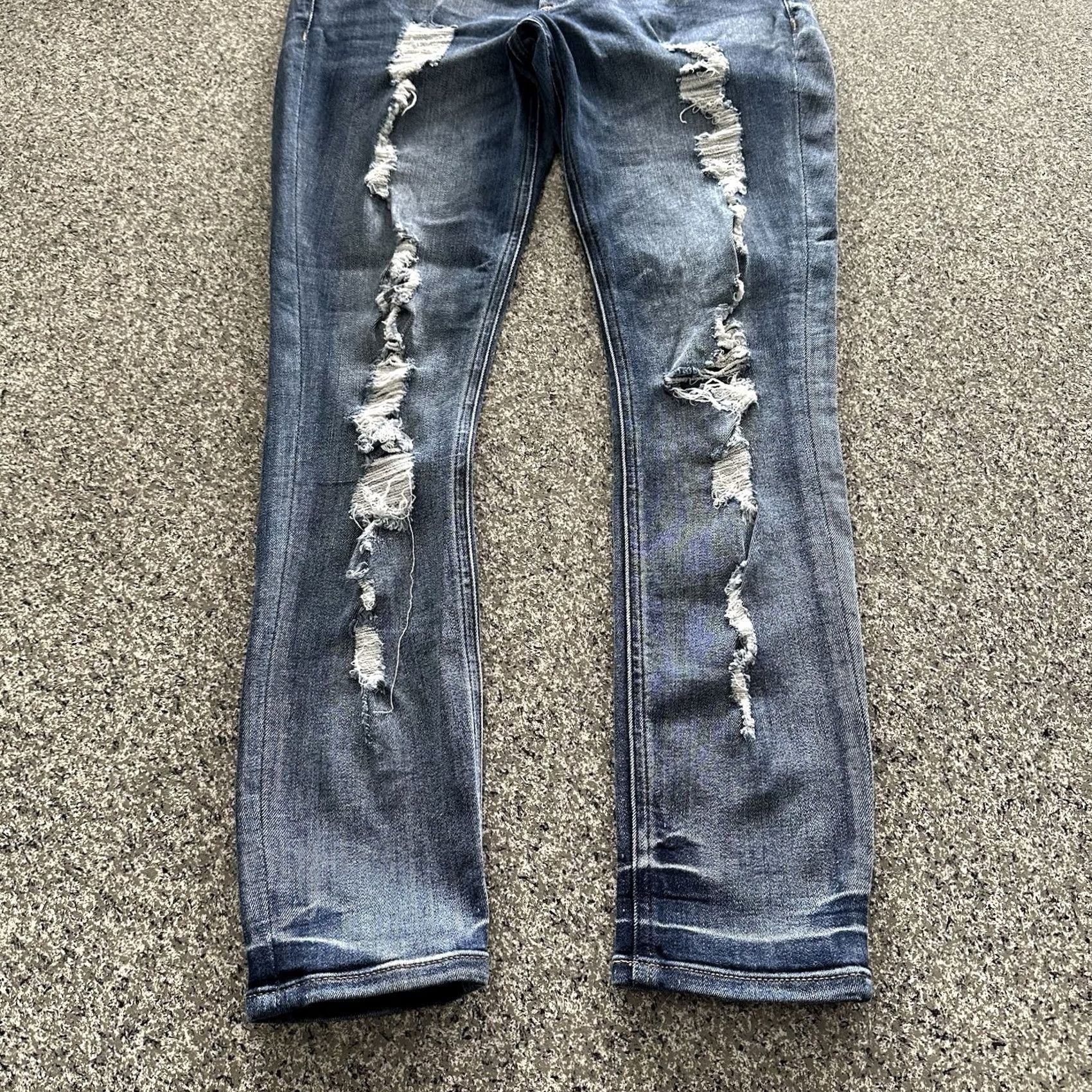 Express Express Jeans Womens 4 High Rise Jegging Distressed Stretch Denim Shirt? Size 28" / US 6 / IT 42 - 2 Thumbnail