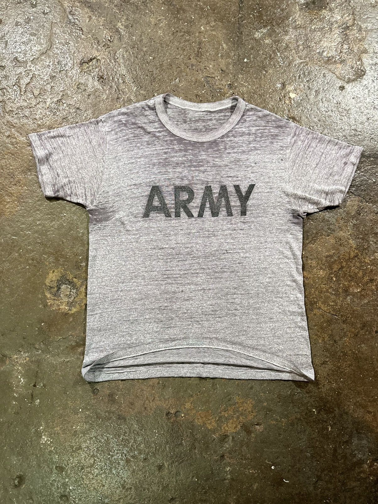 Other VINTAGE ARMY SHIRT L GRAY FADED 80s SINGLE STITCH MILITARY Size US XL / EU 56 / 4 - 1 Thumbnail