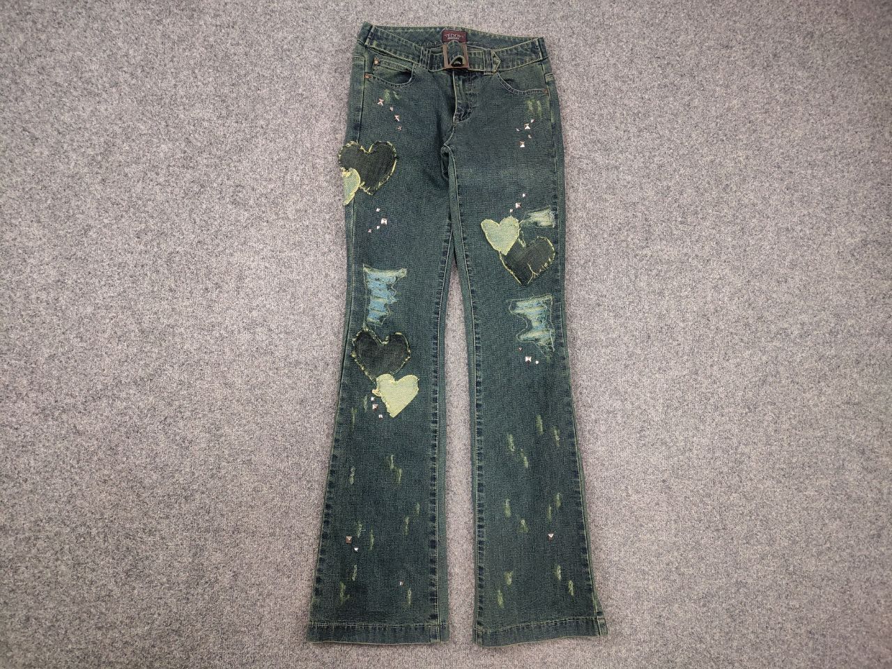 If Six Was Nine Vintage Y2K hysteric glamour Japan low-rise jeans Flared LGB Size 26" / US 2 / IT 38 - 7 Thumbnail