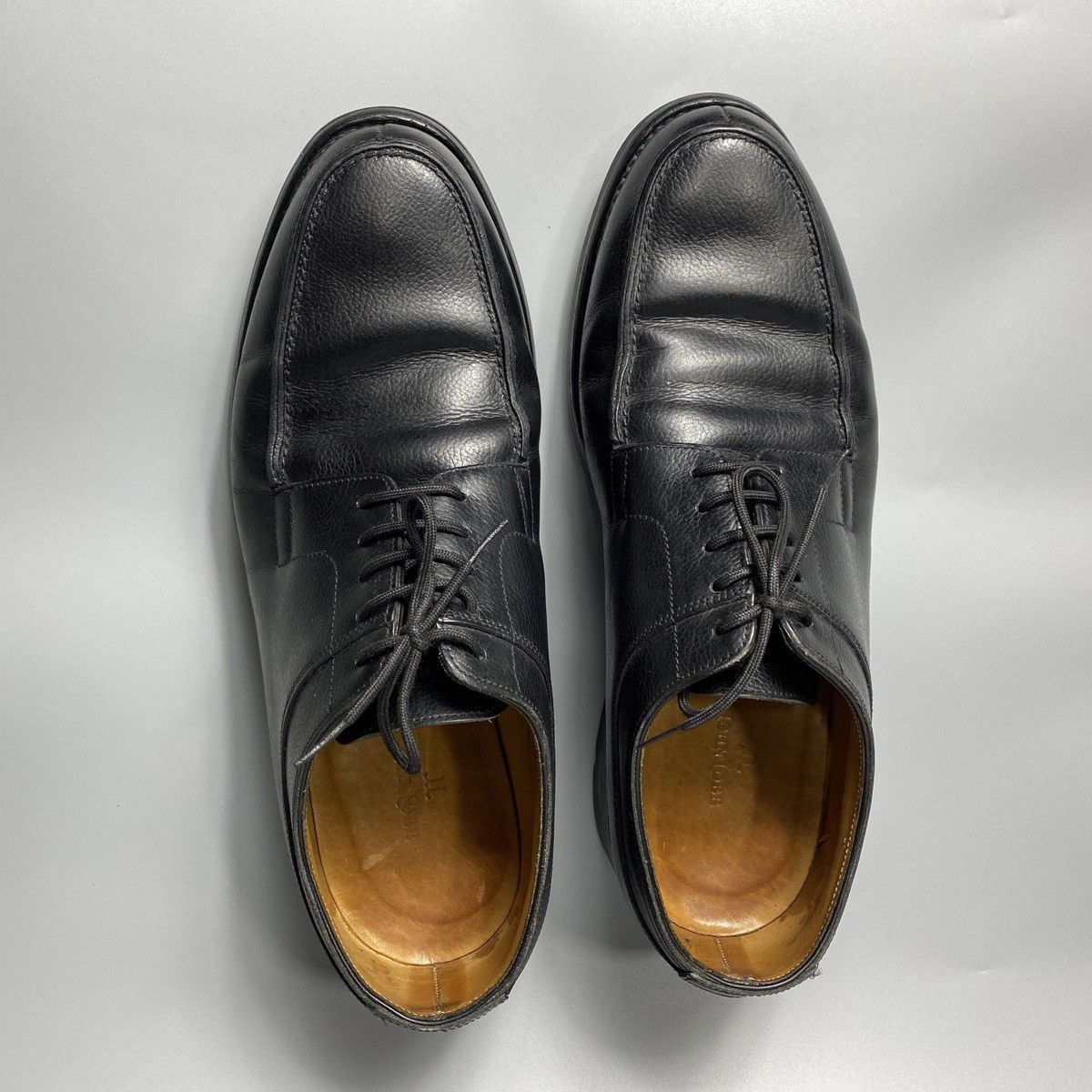 John Lobb Derby Barros Black Leather Shoes Size US 8.5 / EU 41-42 - 5 Thumbnail