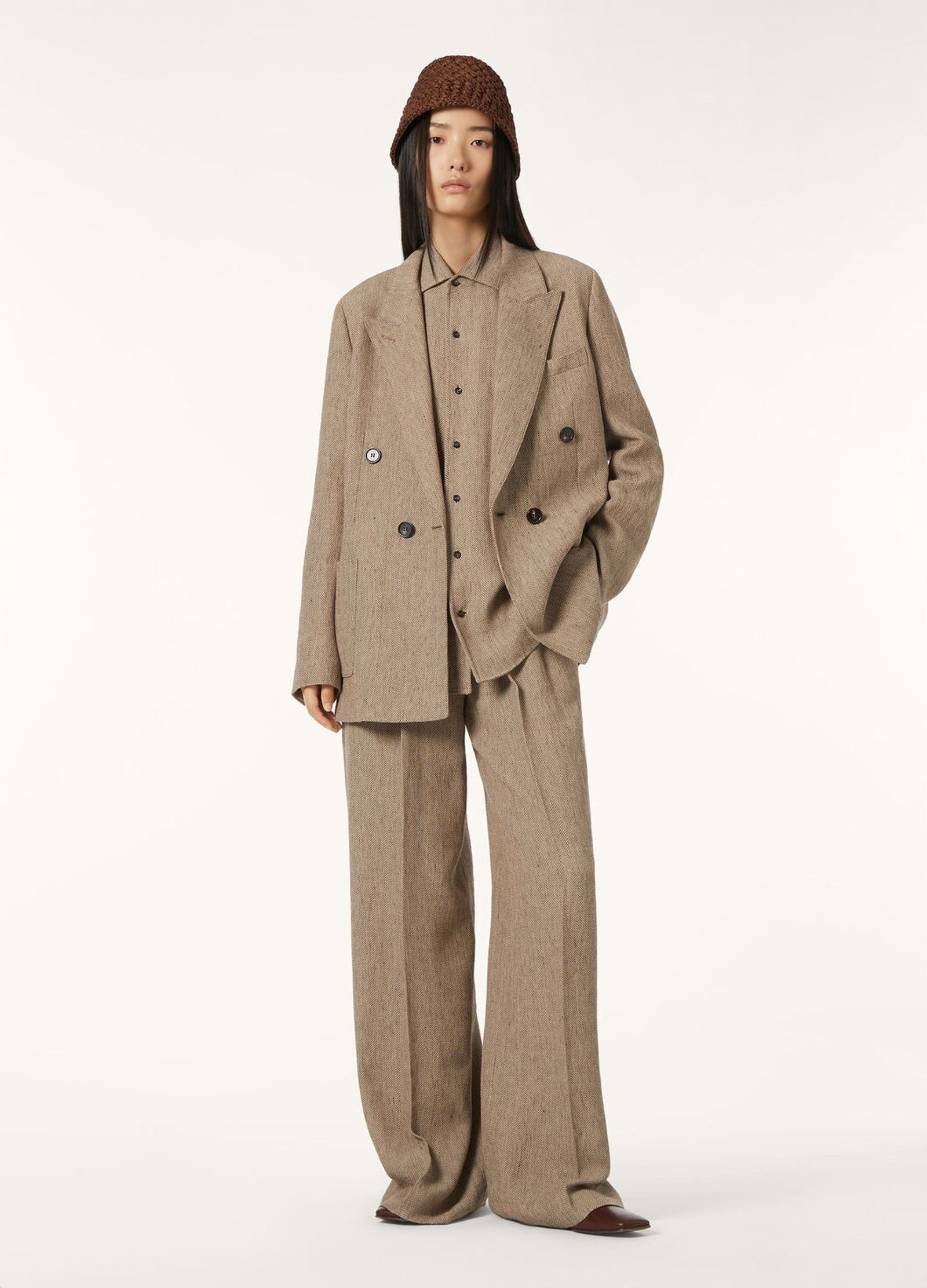 Loro Piana o1srvl11e0526 FAP3874 André Shirt in Brown Size M / US 6-8 / IT 42-44 - 2 Thumbnail
