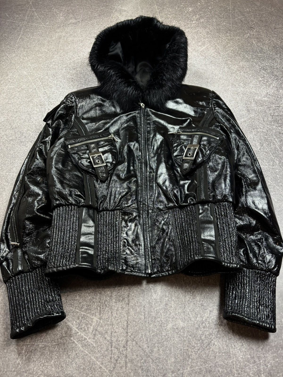Hysteric Glamour Rick Owens VTG Yohji Yamamoto Style Fur Hood Leather Jacket Size US M / EU 48-50 / 2 - 1 Thumbnail