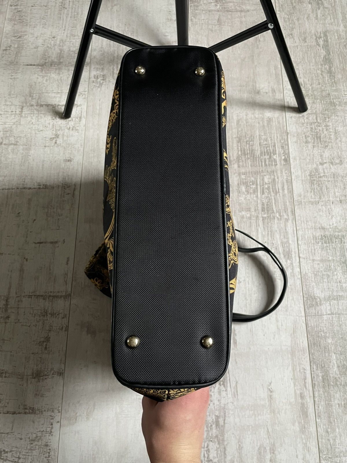 Versace Versace Parfums Weekender Tote Bag Black/Gold RARE Size ONE SIZE - 8 Thumbnail