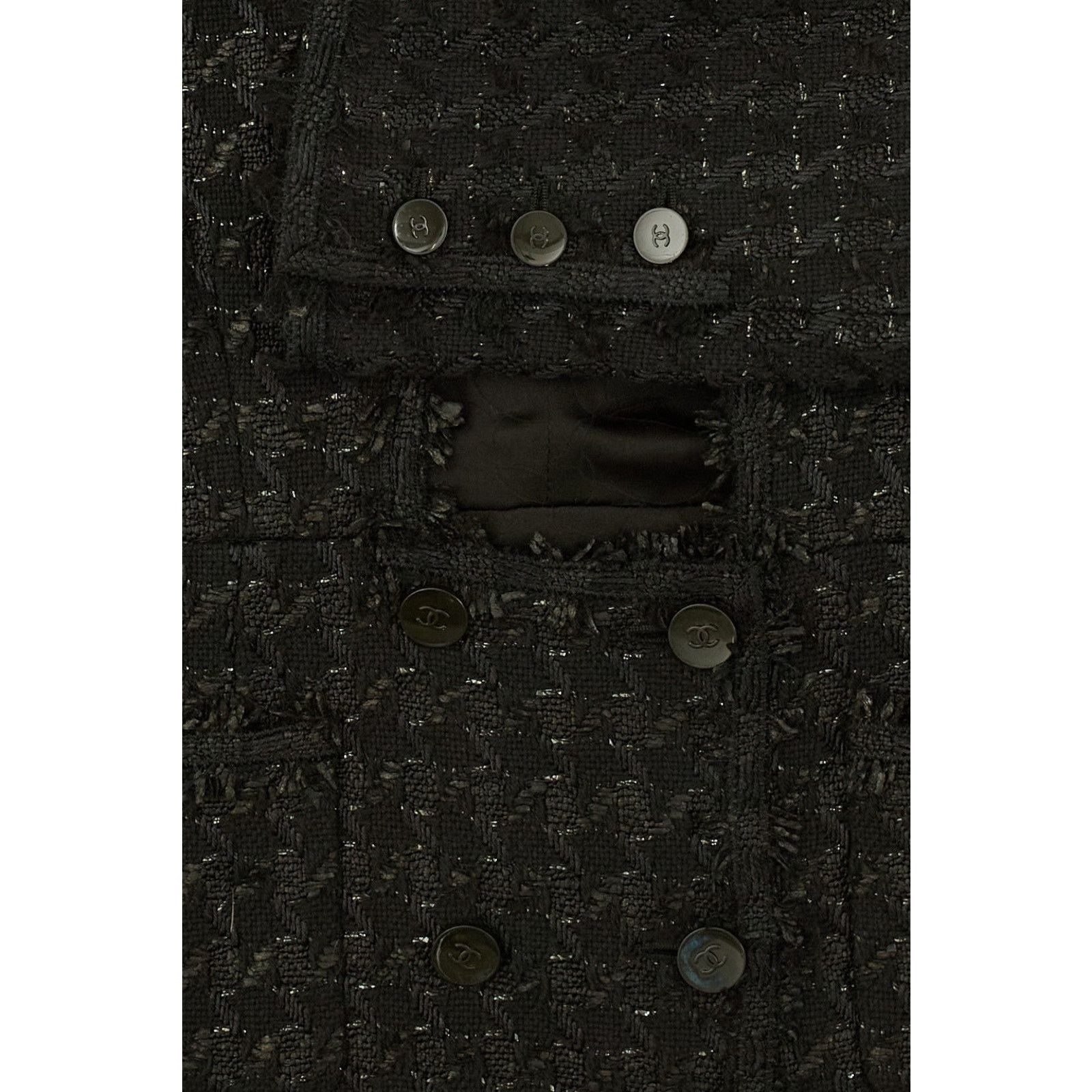 Chanel S/S 2005 Tweed Blazer Jacket Size XS / US 0-2 / IT 36-38 - 3 Thumbnail
