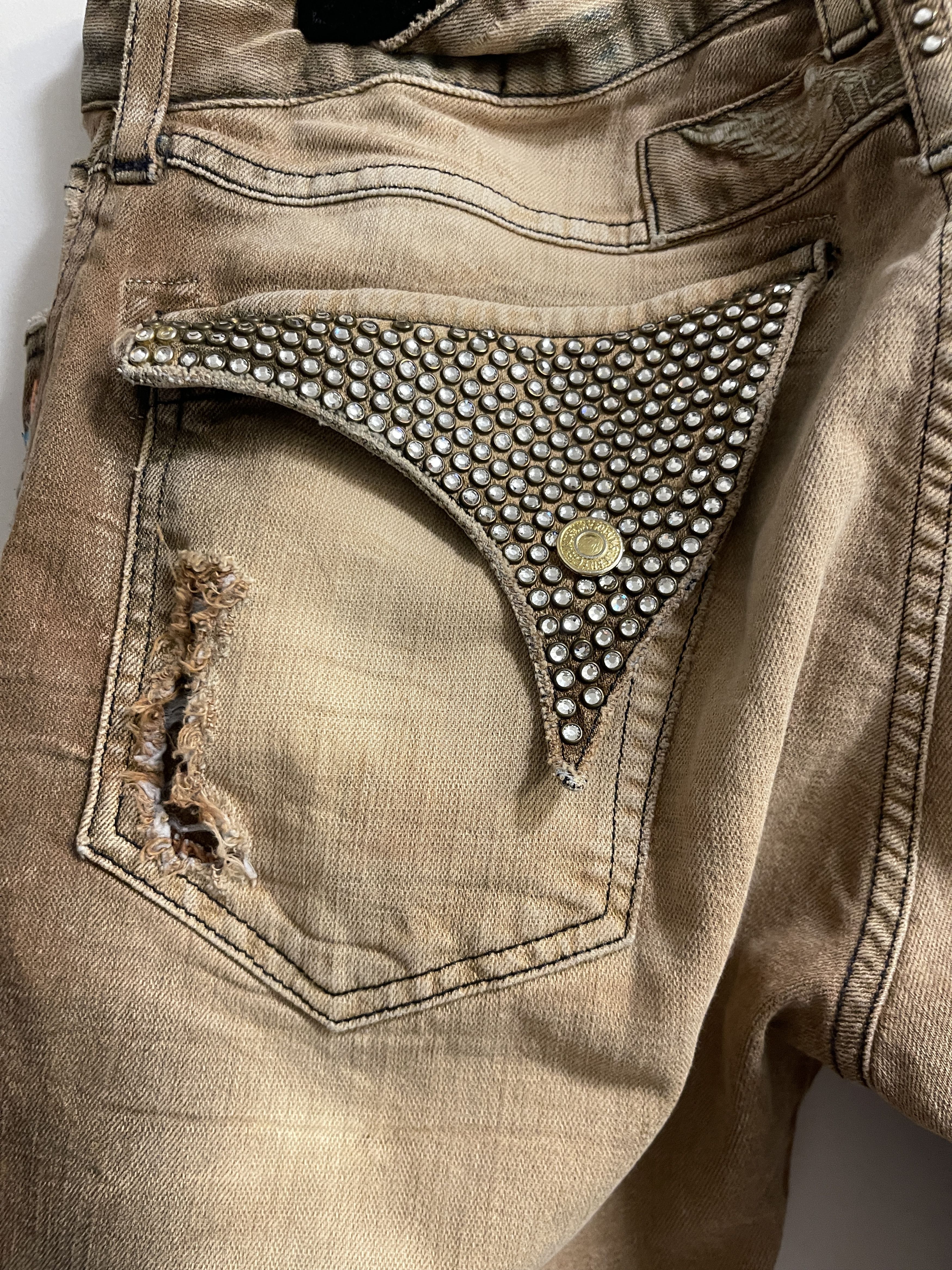 Robins Jeans Robins Jeans Embellished Denim Pants Size US 38 / EU 54 - 8 Thumbnail