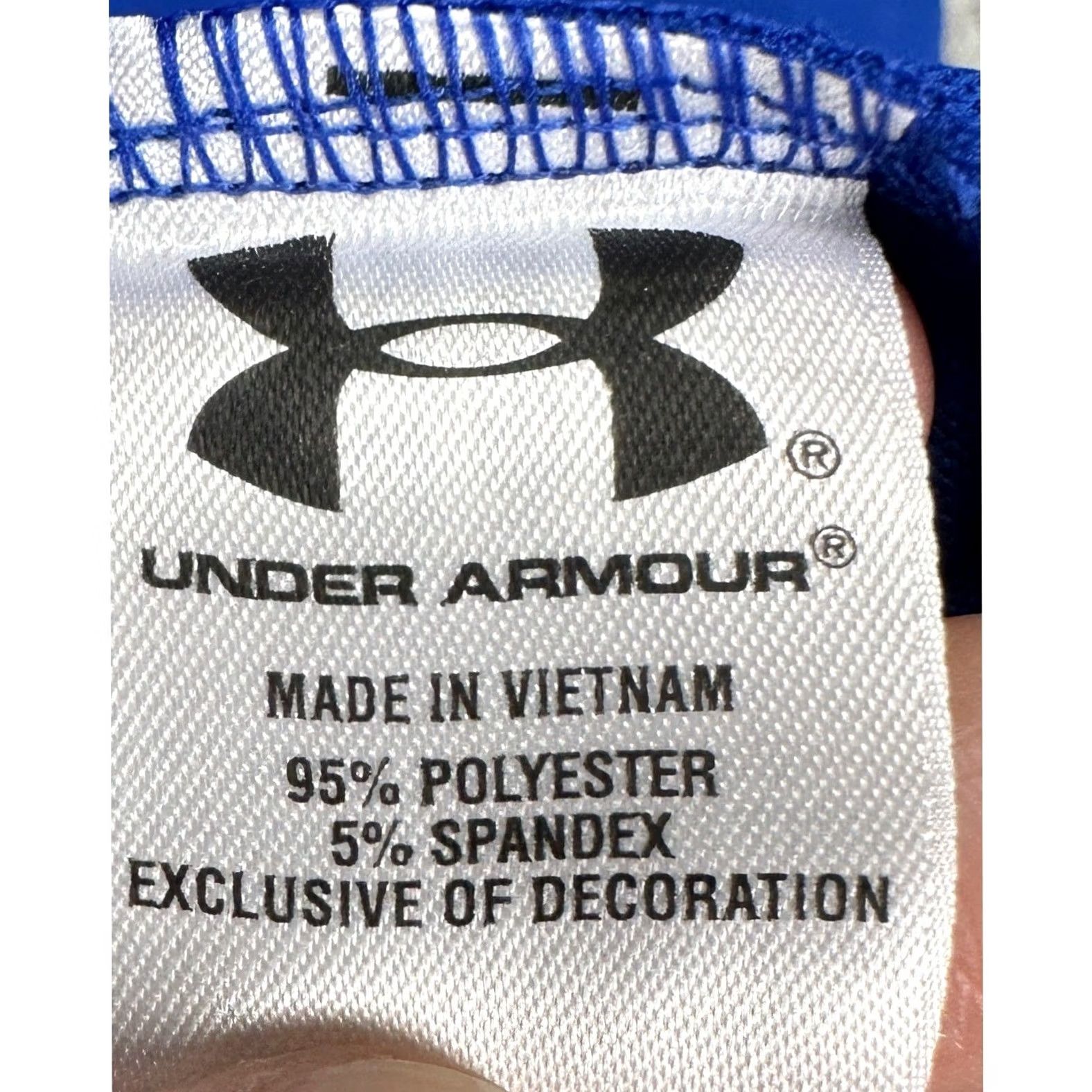 Under Armour Under Armour Polo Shirt Mens Large Blue Golf Short Sleeve Breathable Athletic Logo Size US L / EU 52-54 / 3 - 6 Thumbnail