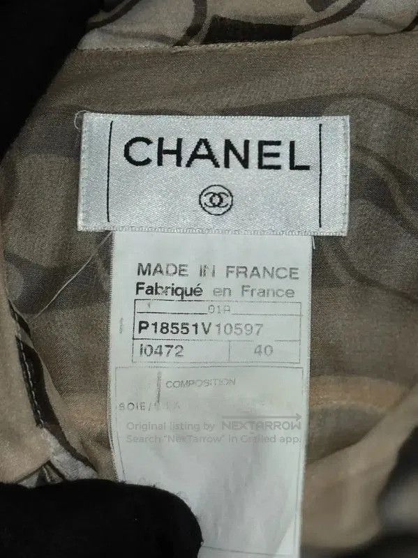 Chanel Chanel Silk Chain Print Shirt . Size M / US 6-8 / IT 42-44 - 9 Thumbnail