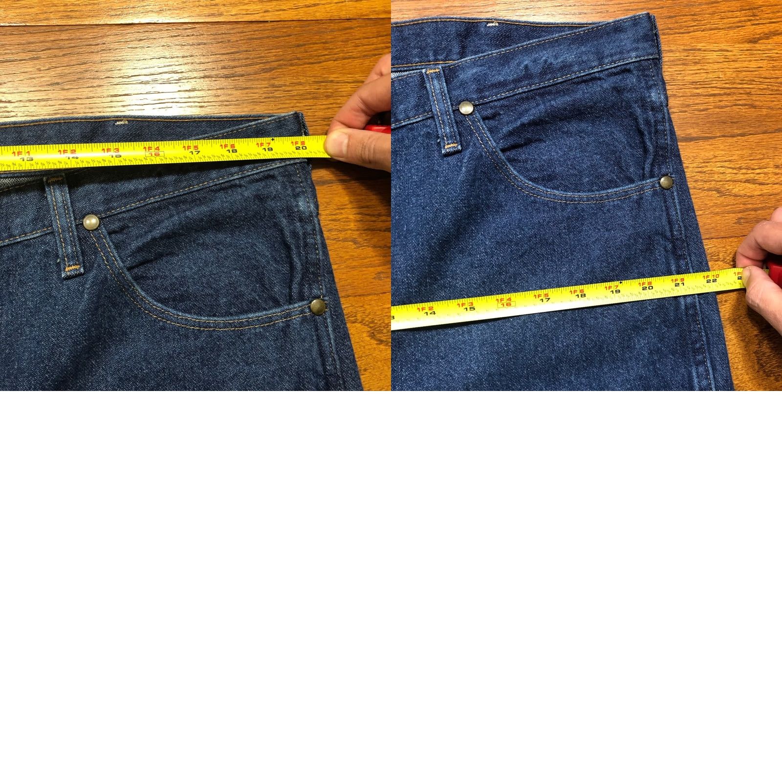Wrangler VINTAGE Wrangler 36MWZ Jeans Men 5-Pocket Denim Slim Straight 38x36 Cowboy Cut Western Blue 80s 90s Cowboys Mens Size US 38 / EU 54 - 9 Thumbnail