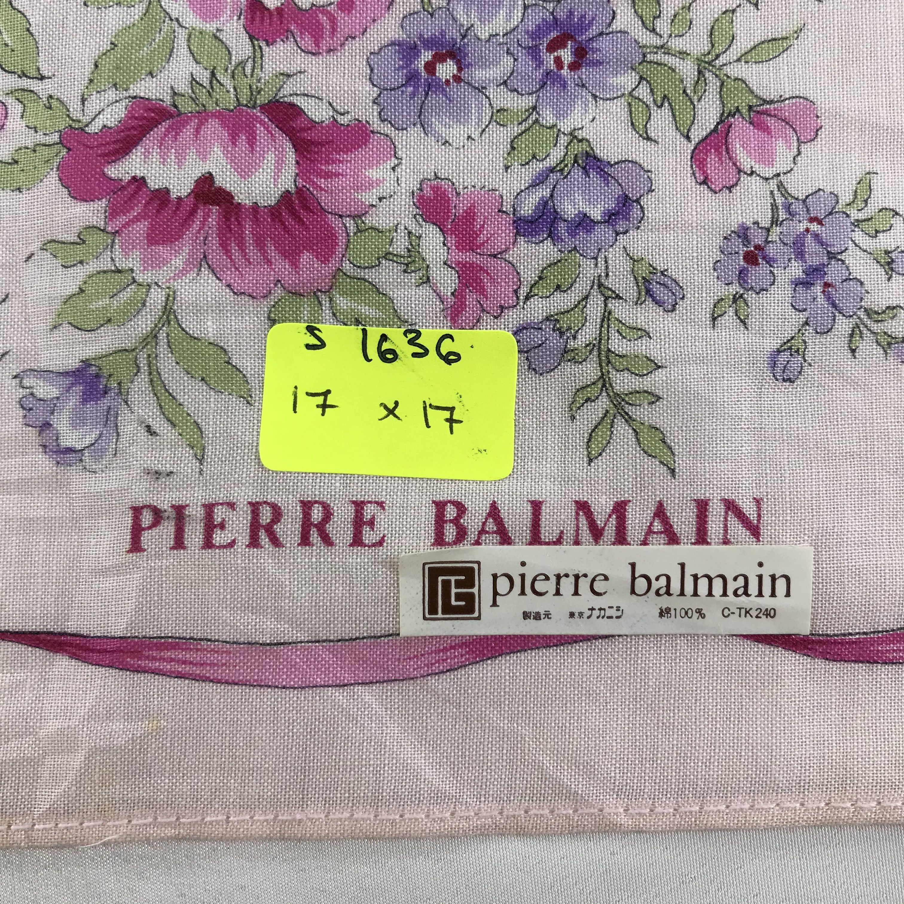 Pierre Balmain × Vintage Pierre Balmain Bandana / Handkerchief / Neckerchief - S1636 Size ONE SIZE - 5 Thumbnail