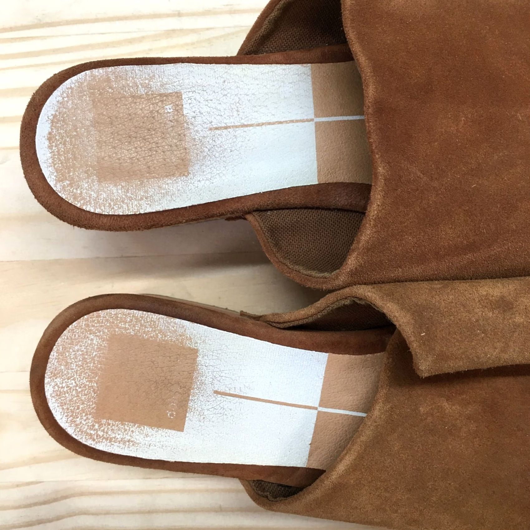 Dolce Vita Dolce Vita Sandals Womens 7 Slip On Slides Brown Leather Studded Size US 7 / IT 37 - 5 Thumbnail