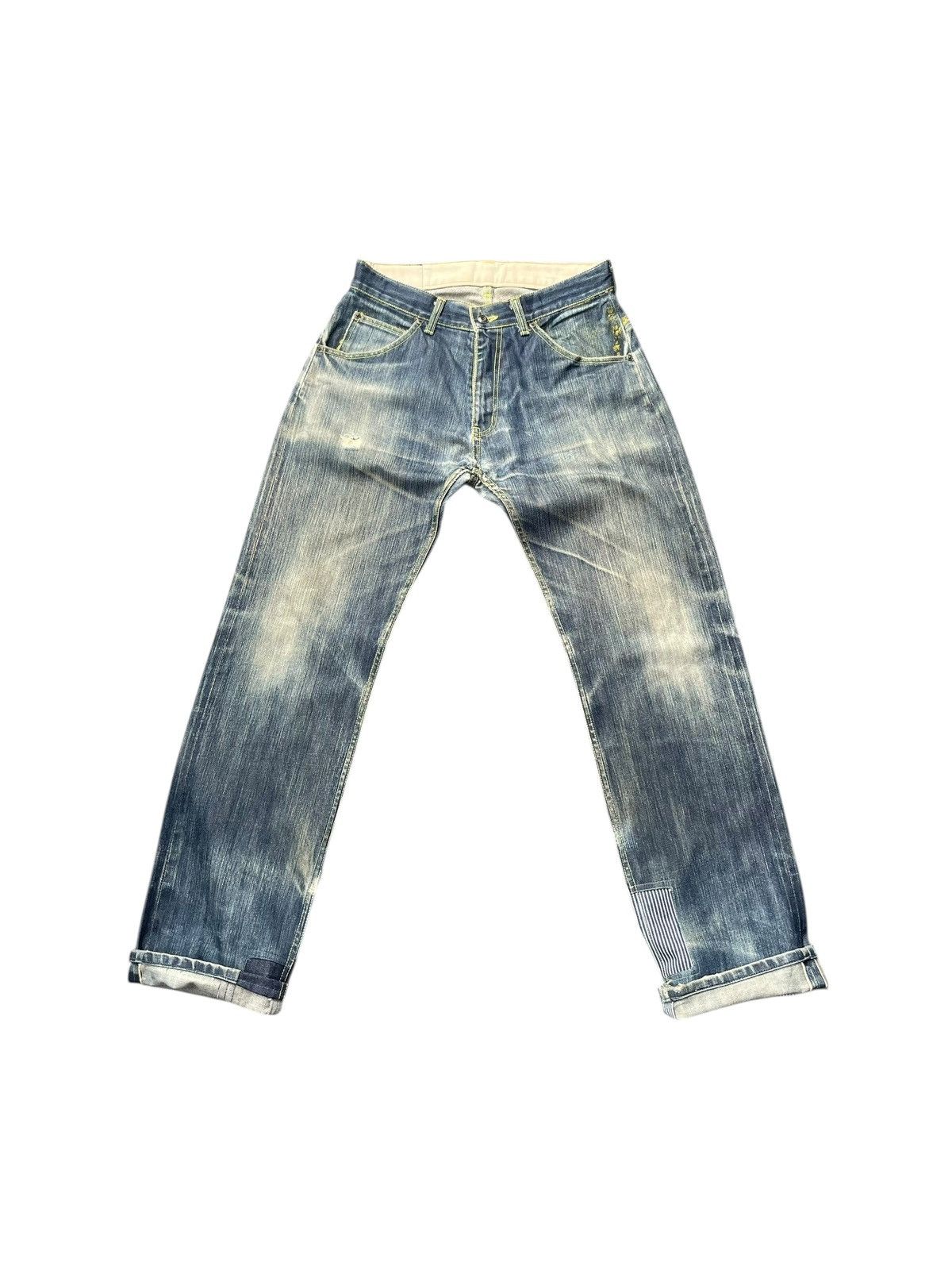 Japanese Brand Lane Kieferner Selvedge Distresed Denim Size US 32 / EU 48 - 1 Thumbnail