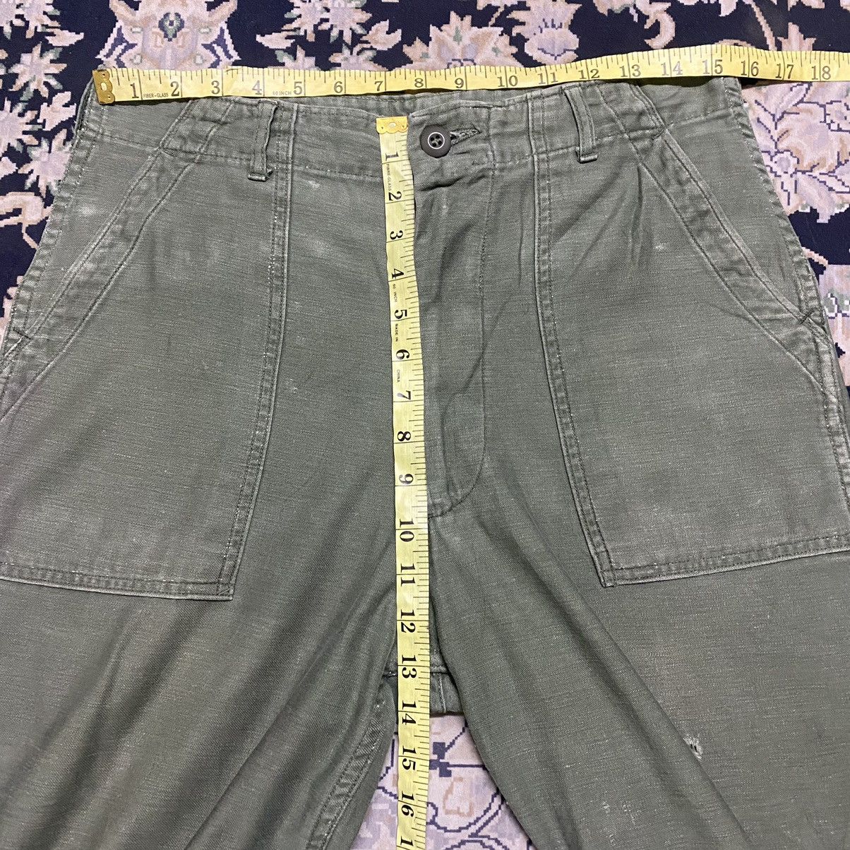 Vintage Vintage 60s US Army Fatigue Pants Og107 Sateen Size US 31 - 22 Thumbnail