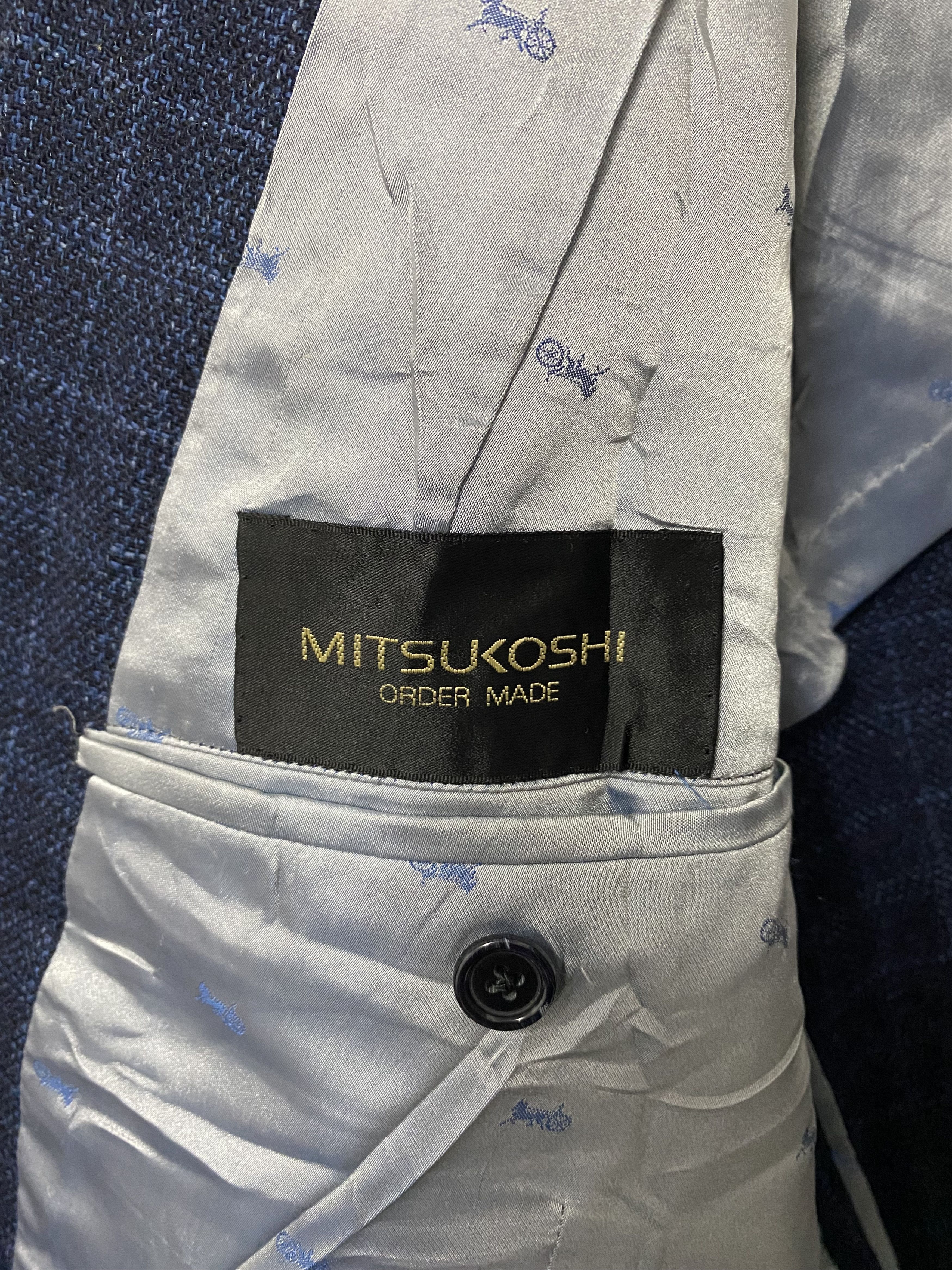 Japanese Brand Mitsukoshi Designer Japan Single Button Coat Blazer Size 54R - 8 Thumbnail