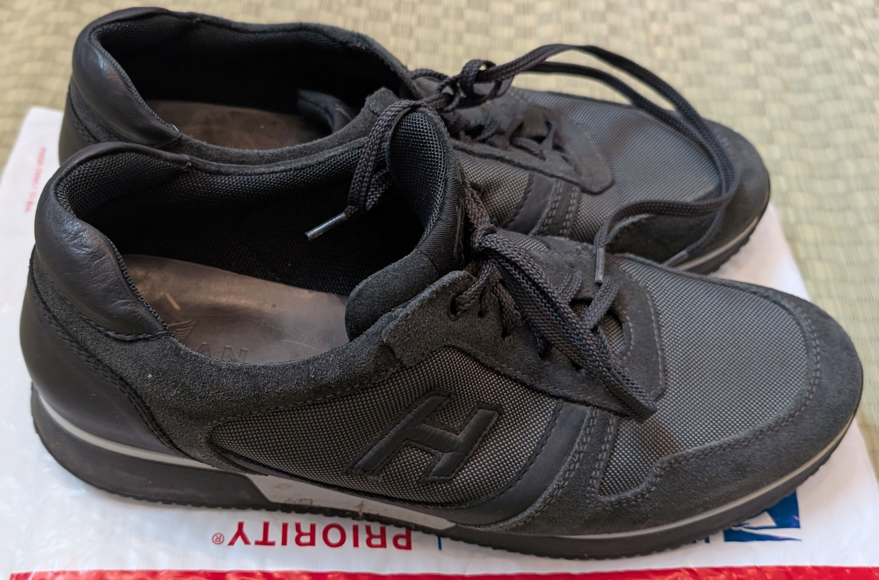 Hogan Hogan H198 Low Top Sneakers Leather Men's Size 9.5 (US 11) Size US 11 / EU 44 - 2 Thumbnail