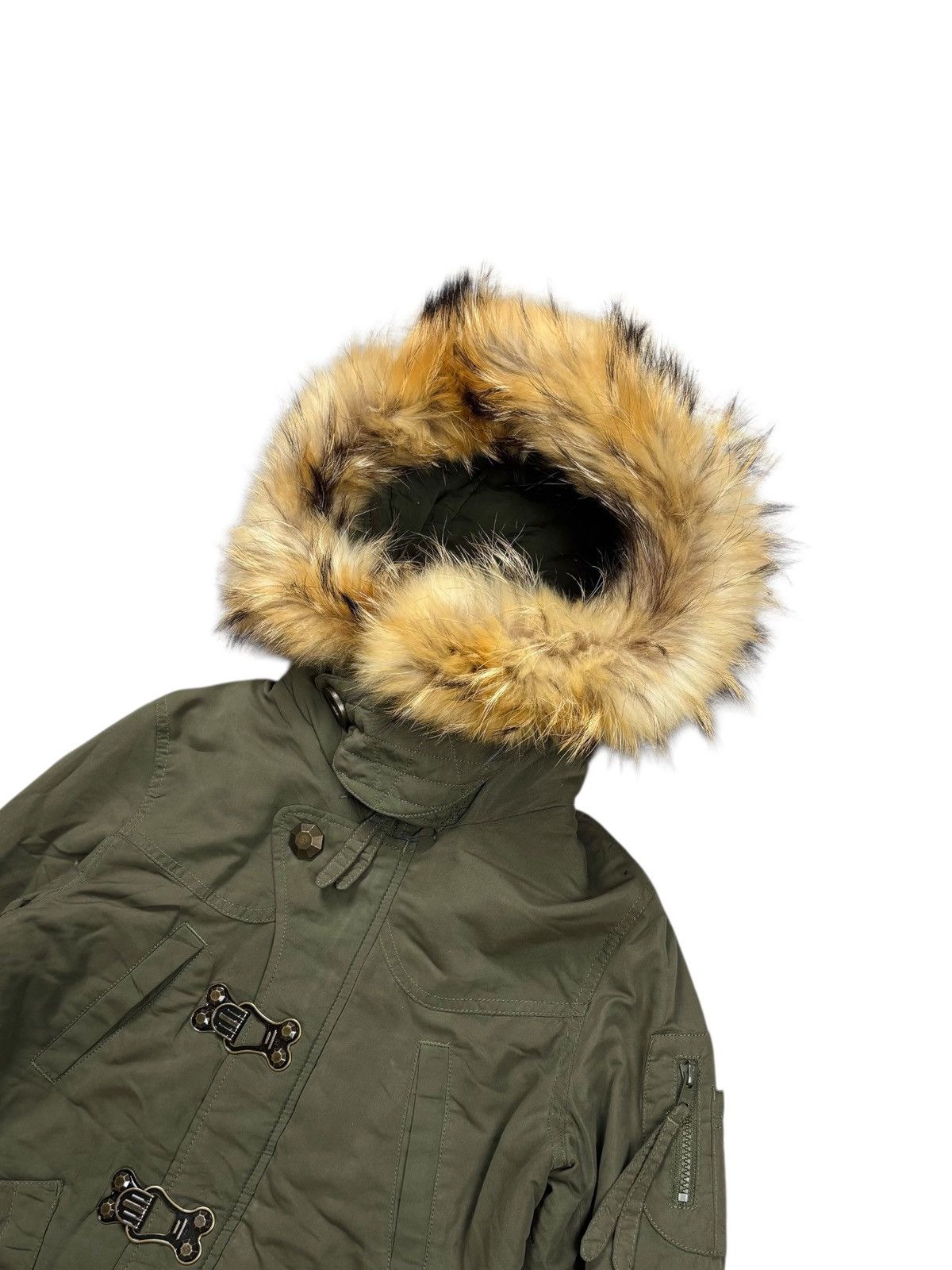 GOA 2000s SLY - Thumbhole Apocalypse Style Fur Hoodie Jacket Size US M / EU 48-50 / 2 - 6 Thumbnail