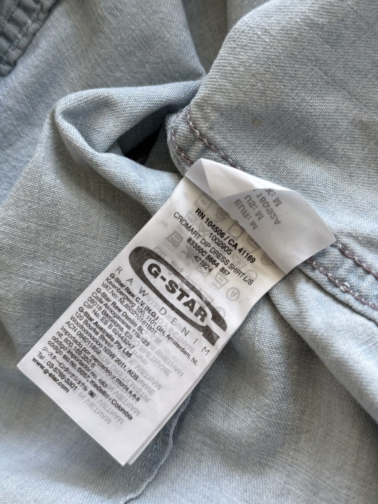 G-Star G-star raw cromart dip dress ls gradient denim shirt Size US M / EU 48-50 / 2 - 7 Thumbnail