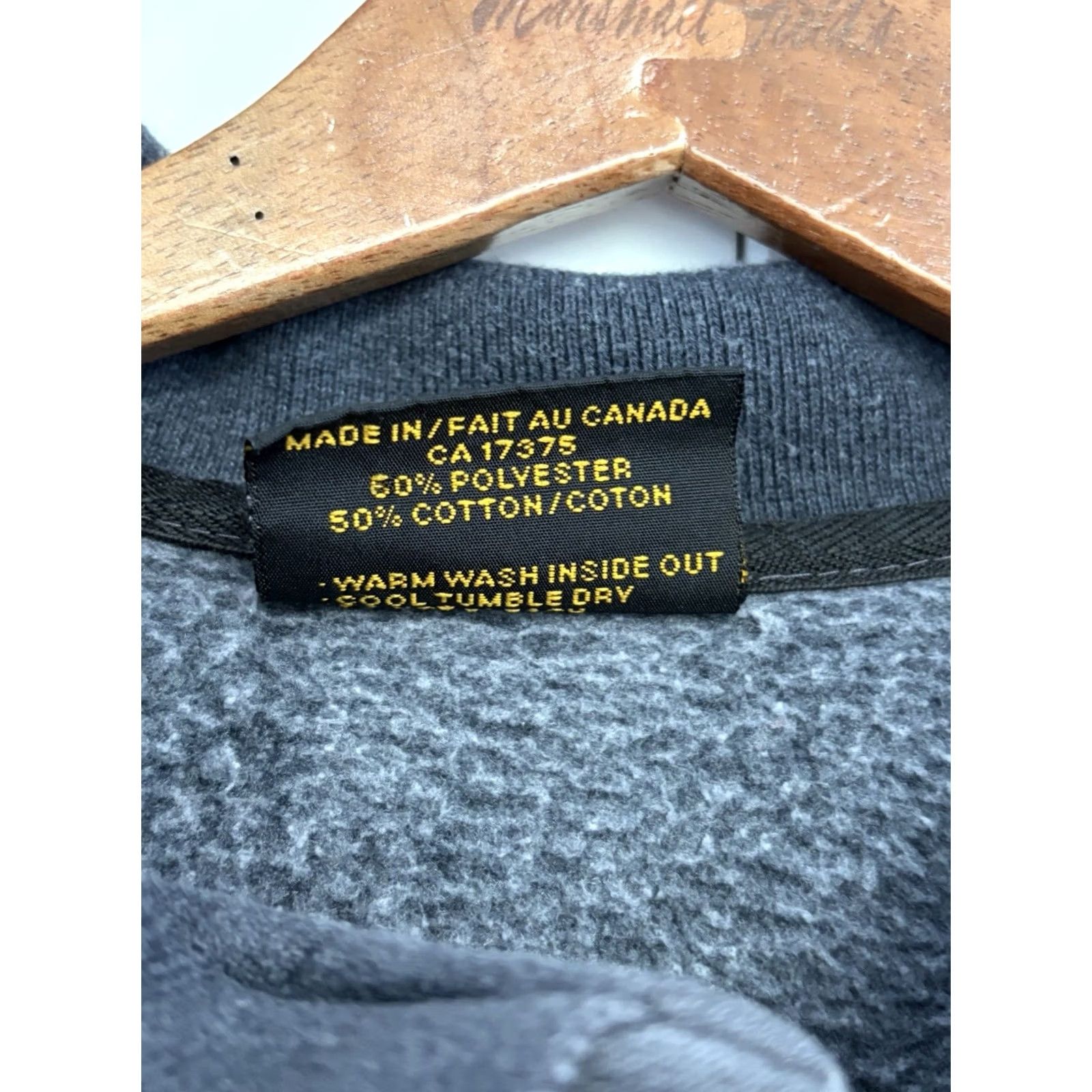 Vintage VINTAGE Marshlands Canada Pullover Sweatshirt Mens Gray M Graphic Print 90s Crew Neck Long Sleeve Cotton Blend Fleece Regular Size US M / EU 48-50 / 2 - 6 Thumbnail