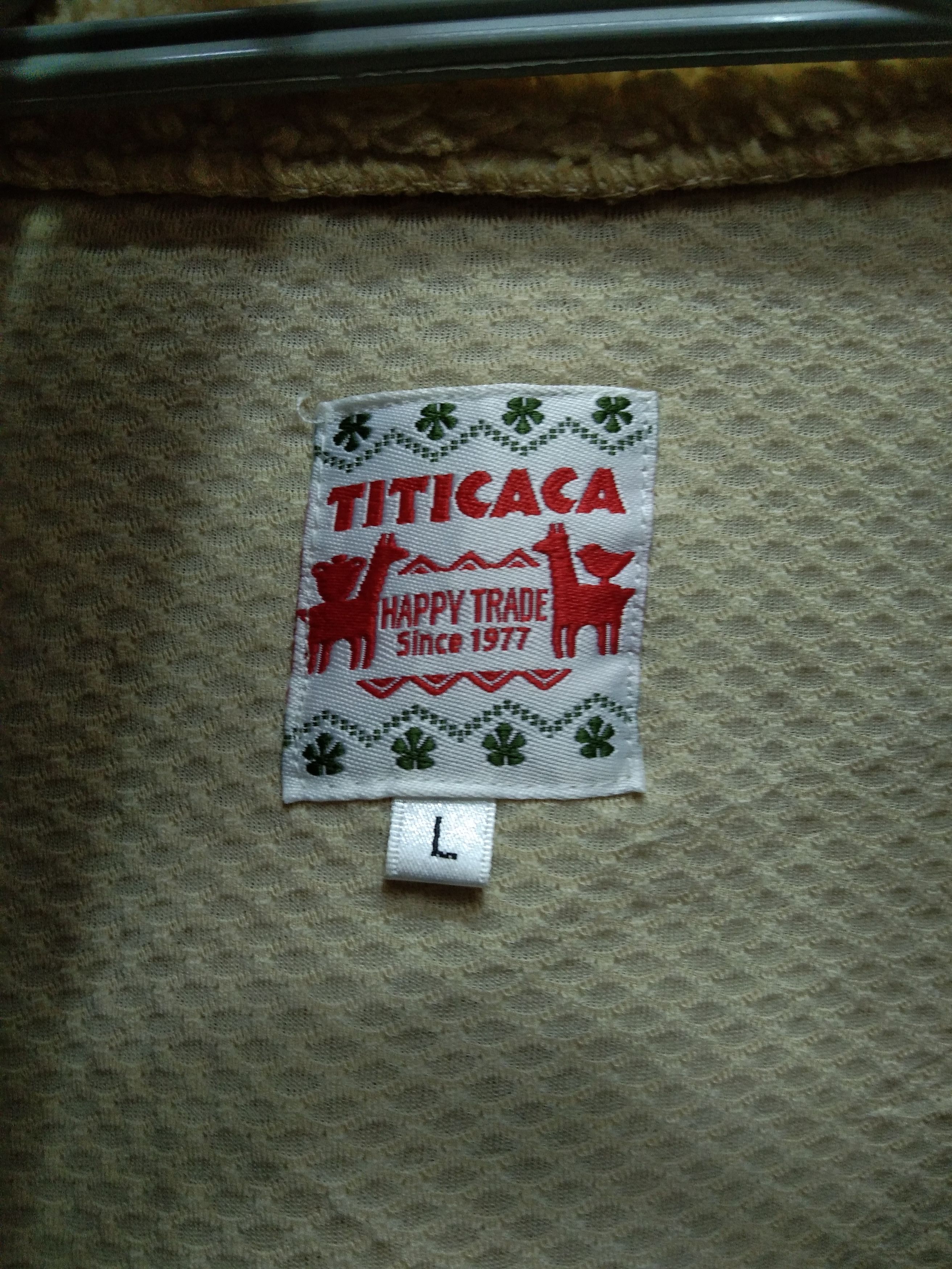 Japanese Brand TITICACA DEEP PILE FLEECE JACKET Size US L / EU 52-54 / 3 - 10 Thumbnail