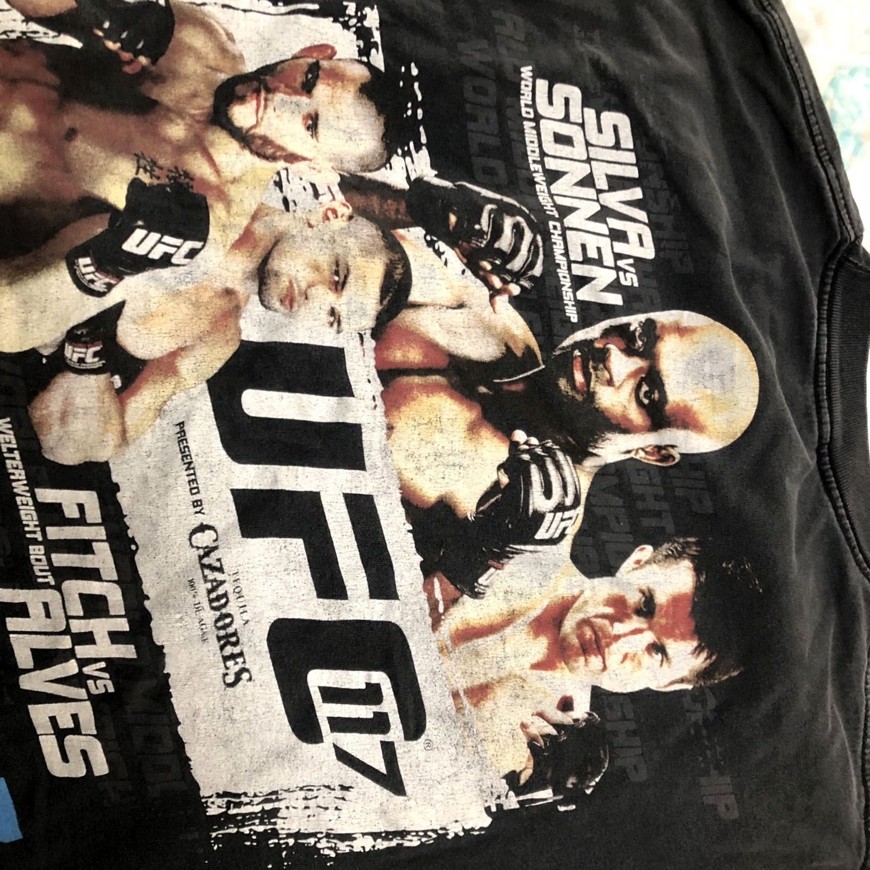 UFC UFC Silva & Sonnen 2012 UFC 117 T-shirt Double Sided Middleweight Championship XL Black Size US XL / EU 56 / 4 - 6 Thumbnail