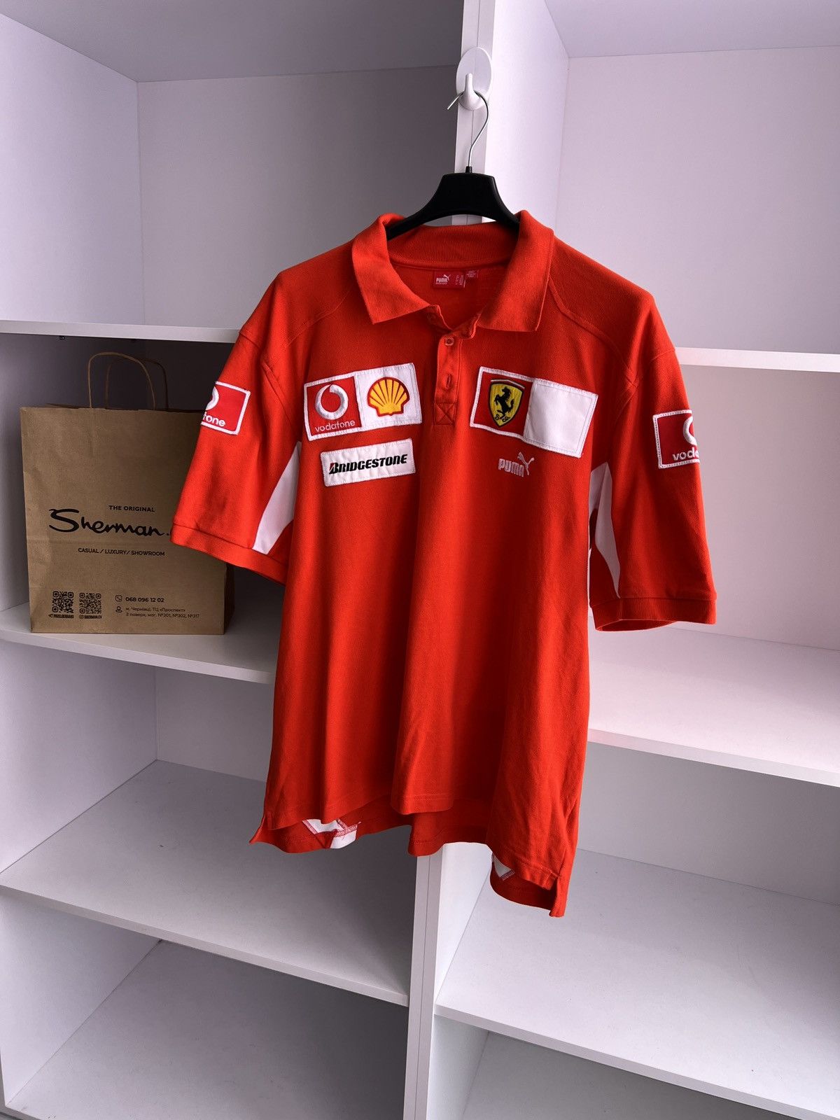 Ferrari × Puma × Vintage Vintage Puma Ferrari Racing Polo t-shirt Size US XXL / EU 58 / 5 - 2 Thumbnail