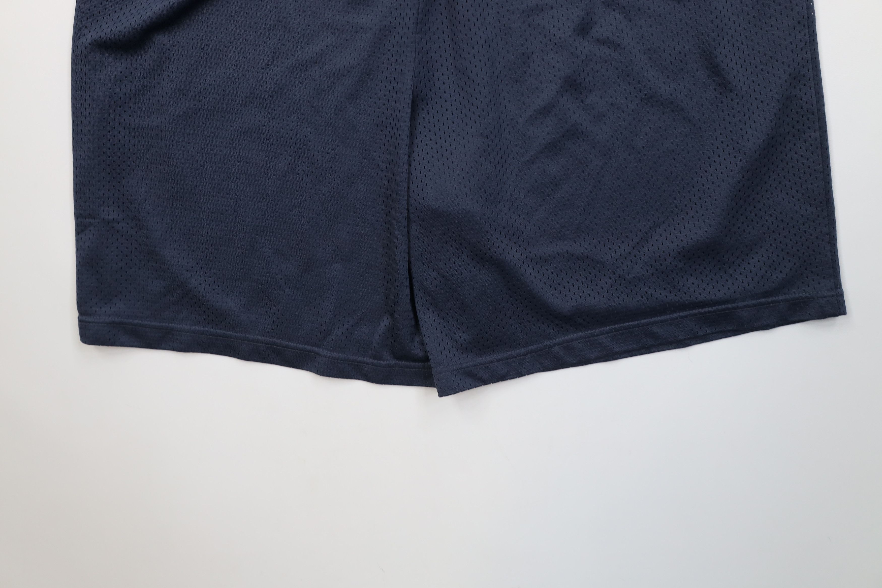 Vintage Vintage 90s Streetwear Mesh Above Knee Shorts Steel Blue Size US 36 / EU 52 - 11 Thumbnail
