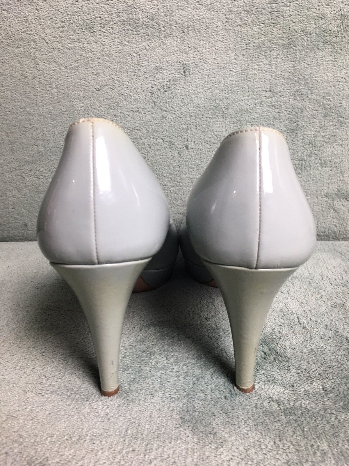 Prada PRADA Grey Patent Leather Heels Pumps EU 38 Size US 8 / IT 38 - 5 Thumbnail