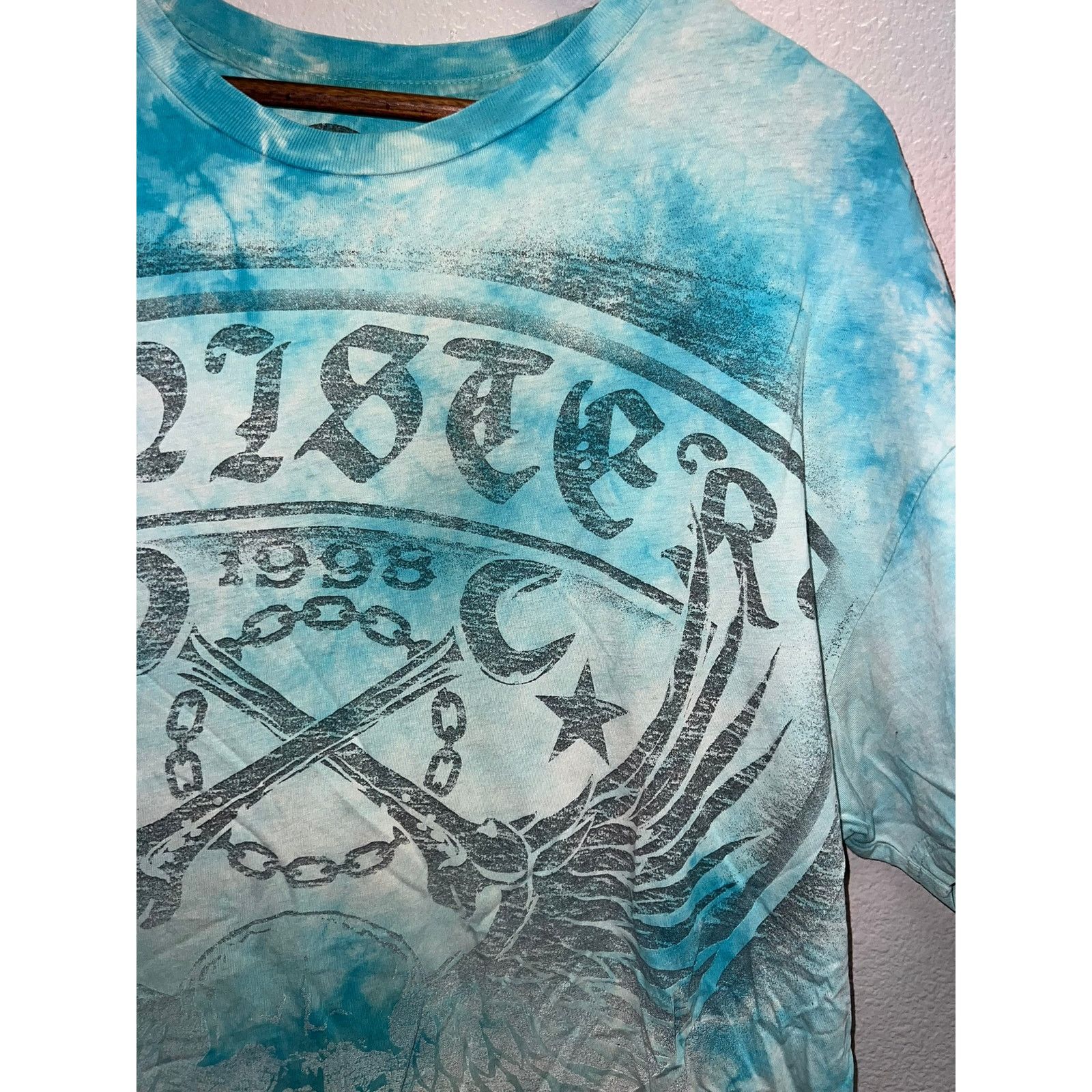Vintage Y2K Sinister Fighter Shirt Blue AOP All Over Print Y2K Tee L Size US L / EU 52-54 / 3 - 3 Thumbnail