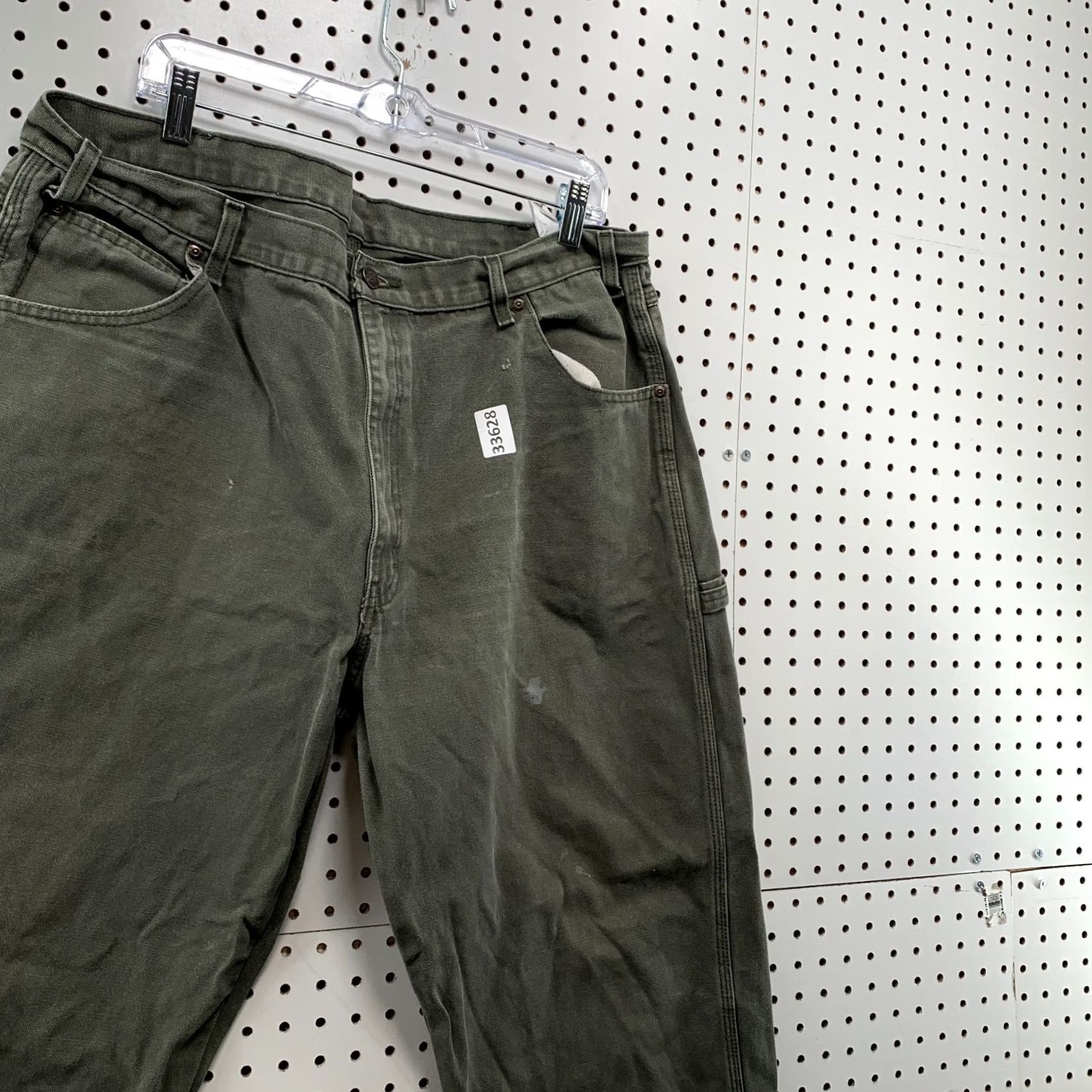 Dickies VINTAGE Dickies Pants Mens 38 Cavas Carpenter Men FITS Size 38X33 Olive Workwear Size US 38 / EU 54 - 5 Thumbnail
