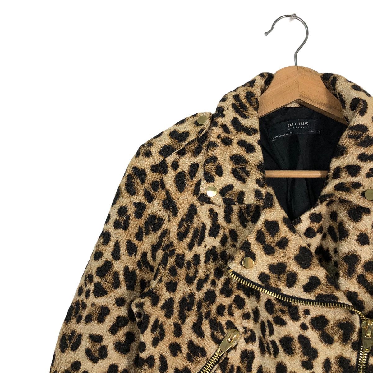 Hysteric Glamour 🔥Double Breast Biker Jacket Leopard Dot Design Zara Japan Size US M / EU 48-50 / 2 - 7 Thumbnail