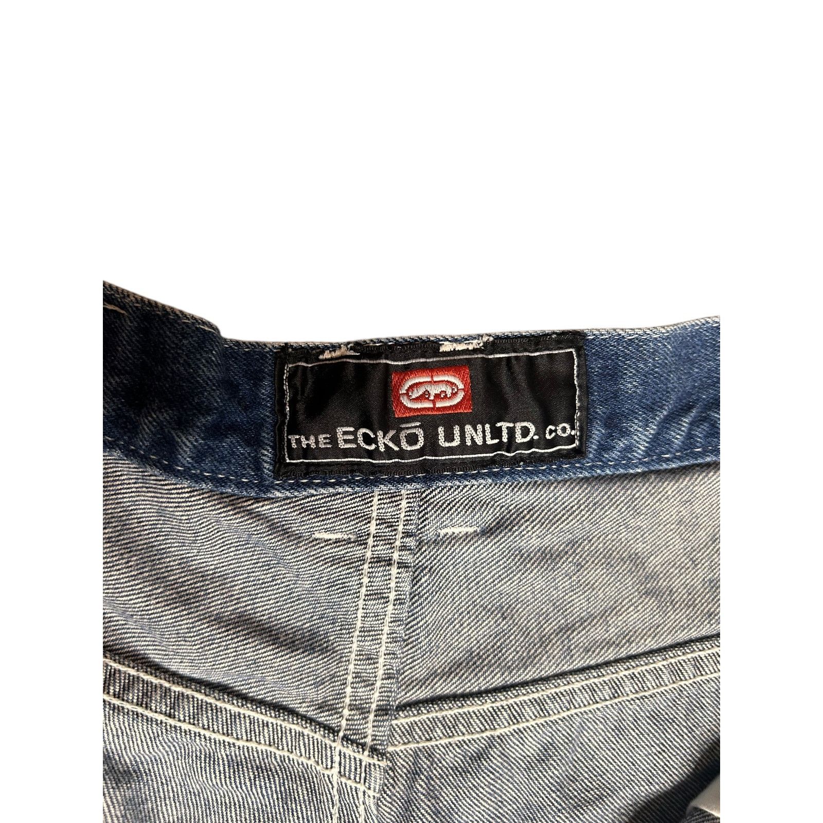 Ecko Unltd. × Vintage Vintage Y2k Ecko Unltd Carpenter Denim Jean Shorts Size US 38 / EU 54 - 8 Thumbnail