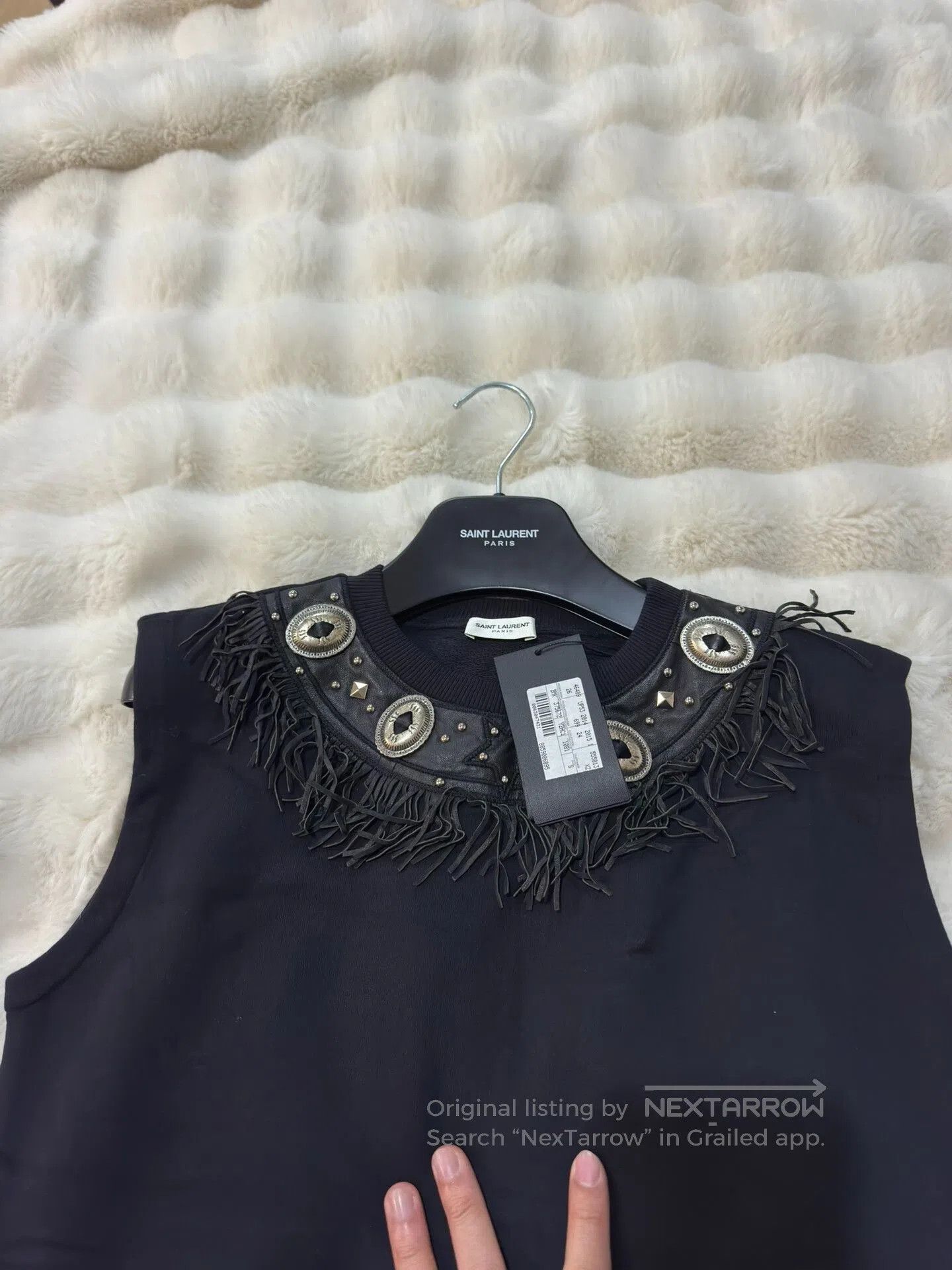Saint Laurent Paris Saint Laurent YSL Sheepskin Fringe Vest. Size US S / EU 44-46 / 1 - 4 Thumbnail