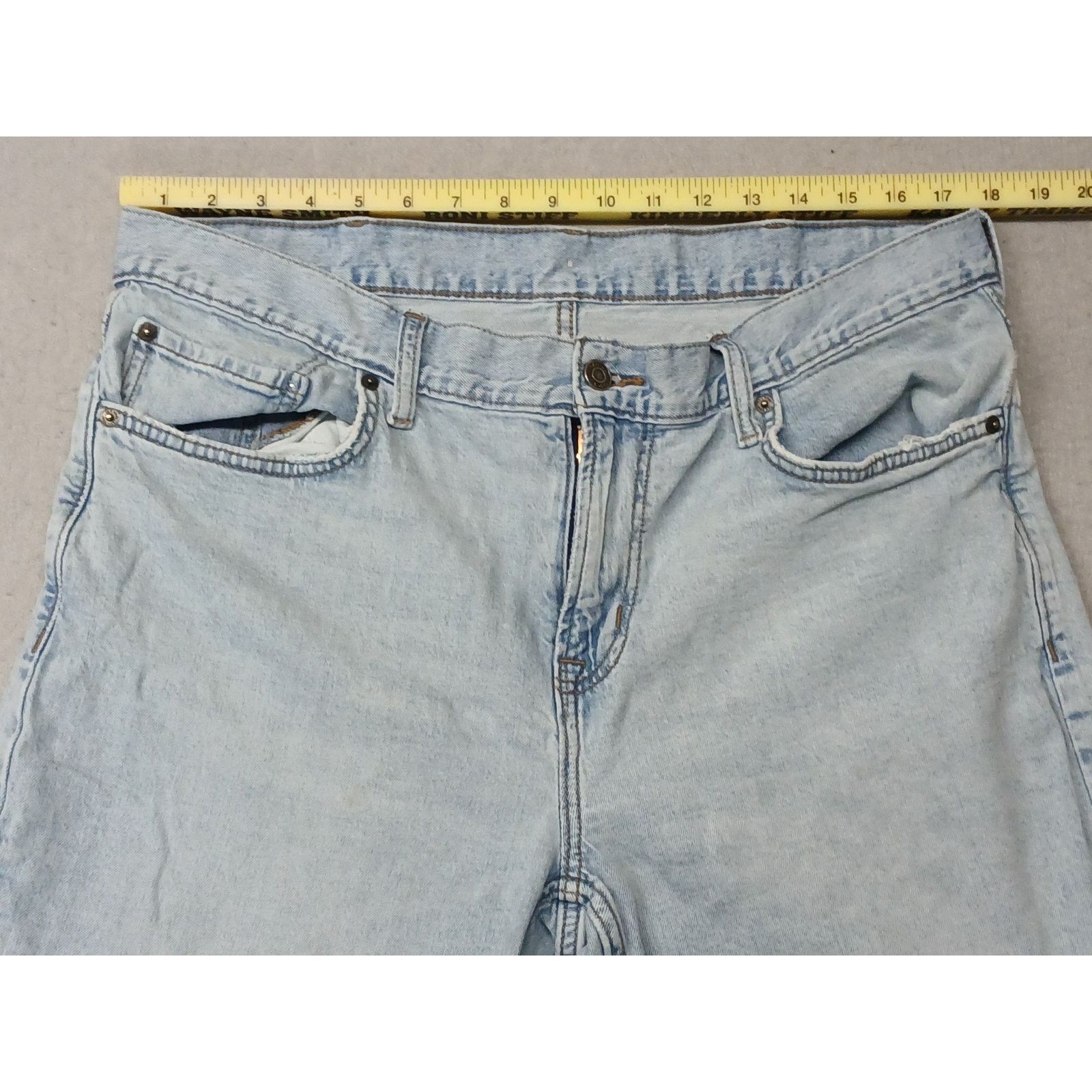 Old Navy Old Navy (38x32) Mens Relaxed Straight Fit Light Denim Jeans Size US 38 / EU 54 - 5 Thumbnail