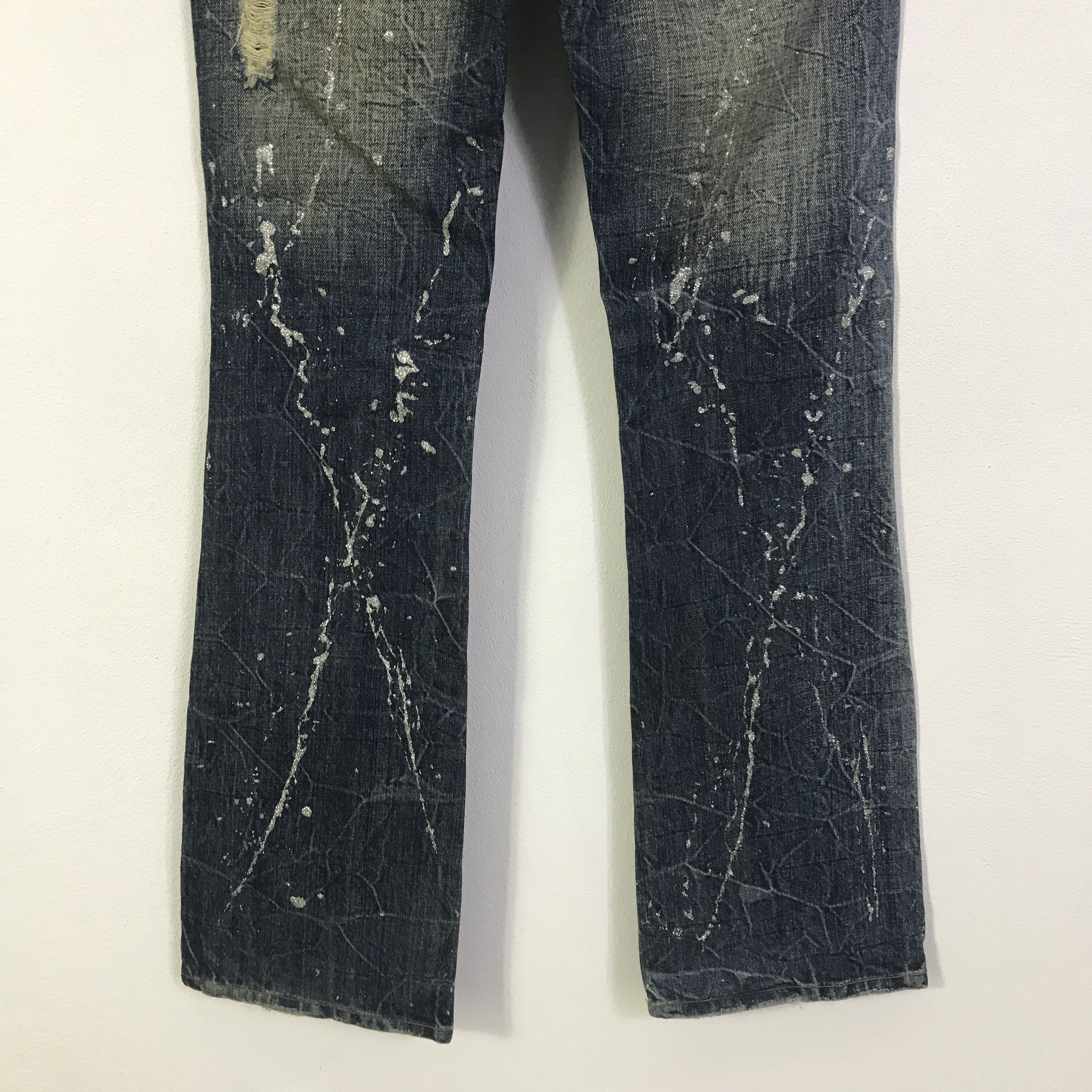 Japanese Brand Flared Midas explosion distressed Bootcut pants K130B18 Size US 29 - 6 Thumbnail