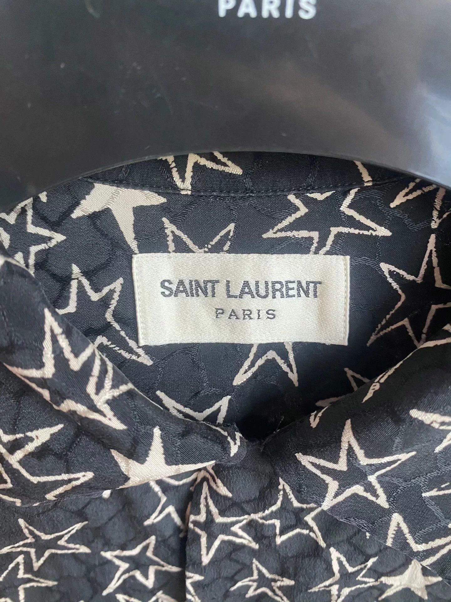 Saint Laurent Paris Saint Laurent Star Shirt Made of Mulberry Silk Size US M / EU 48-50 / 2 - 3 Thumbnail