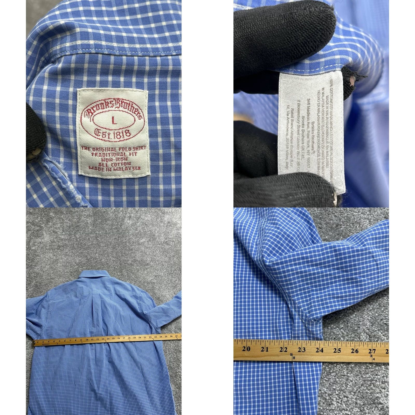 Brooks Brothers Brooks Brothers The Original Polo Shirt Mens Large Blue Cotton Traditional Fit Shirt Mens Large Blue Cotton Size US L / EU 52-54 / 3 - 8 Thumbnail