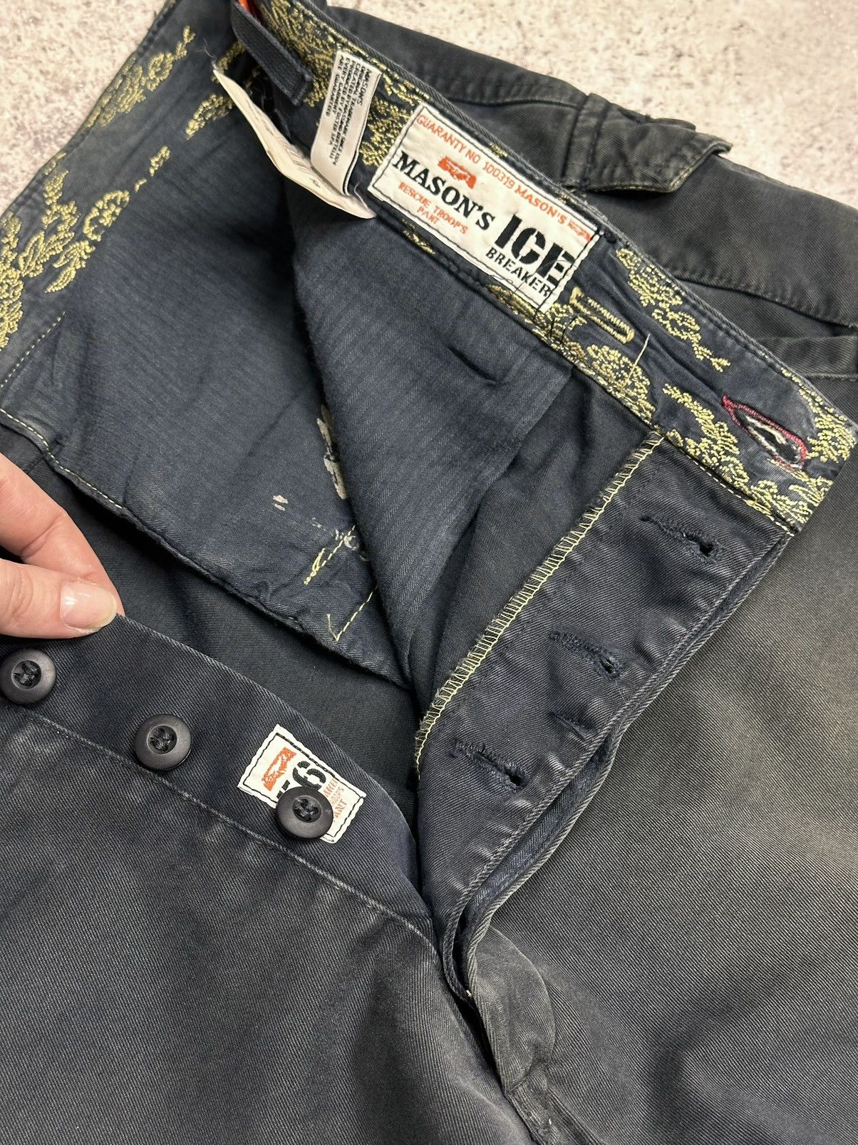 Mason's Vintage Denim Pants Multi pocket Tornado Issey Miyake LGB Size US 40 / EU 56 - 7 Thumbnail
